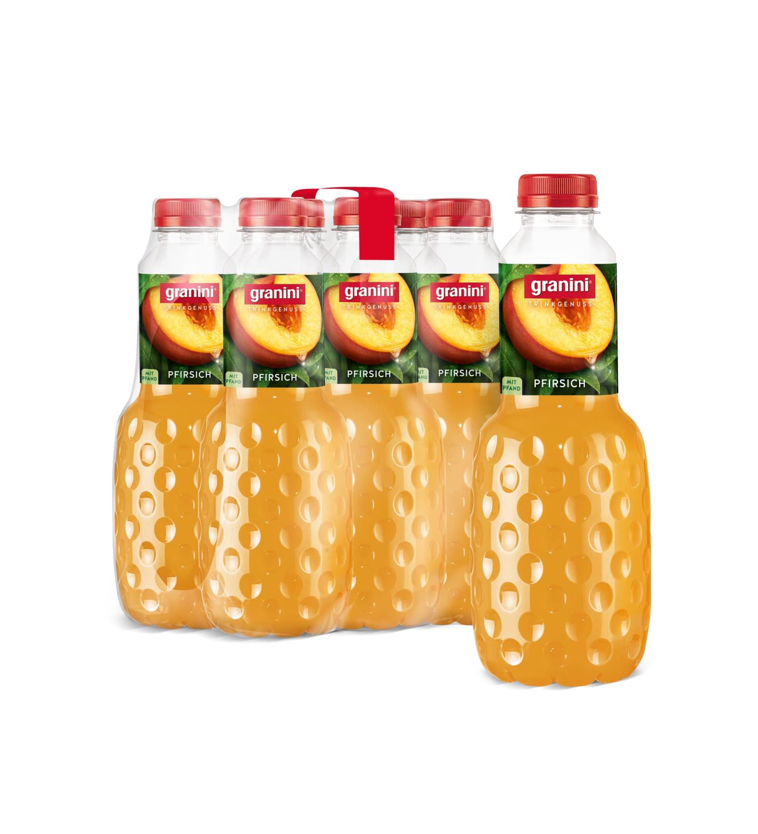  Granini granini Peach flavor nectar (6 x 1.0 l) - Buy Online on GoSupps.com