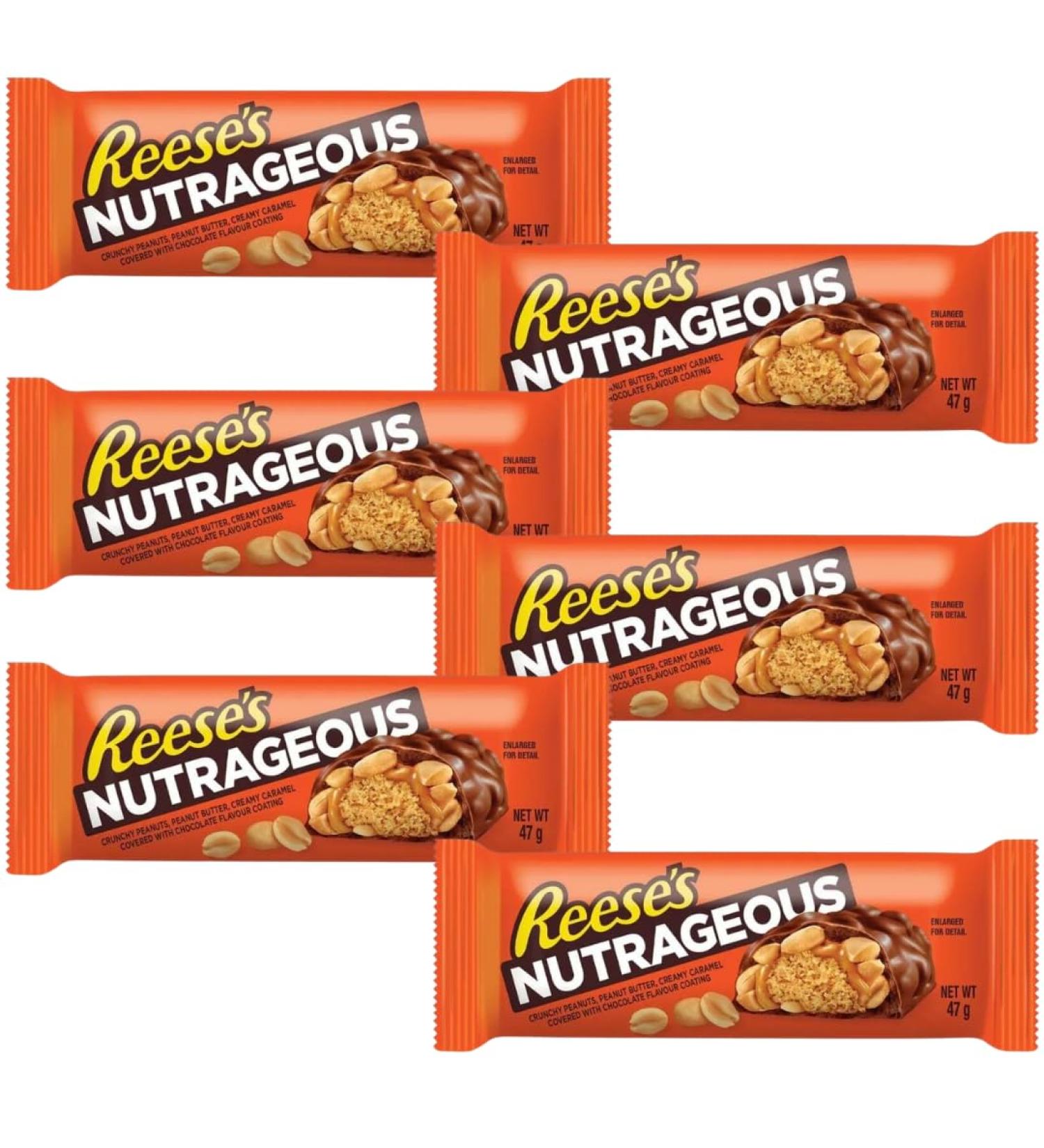 Chocolate Bar Bundle With Reeses Nutrageous Bar 47g (6 pack)