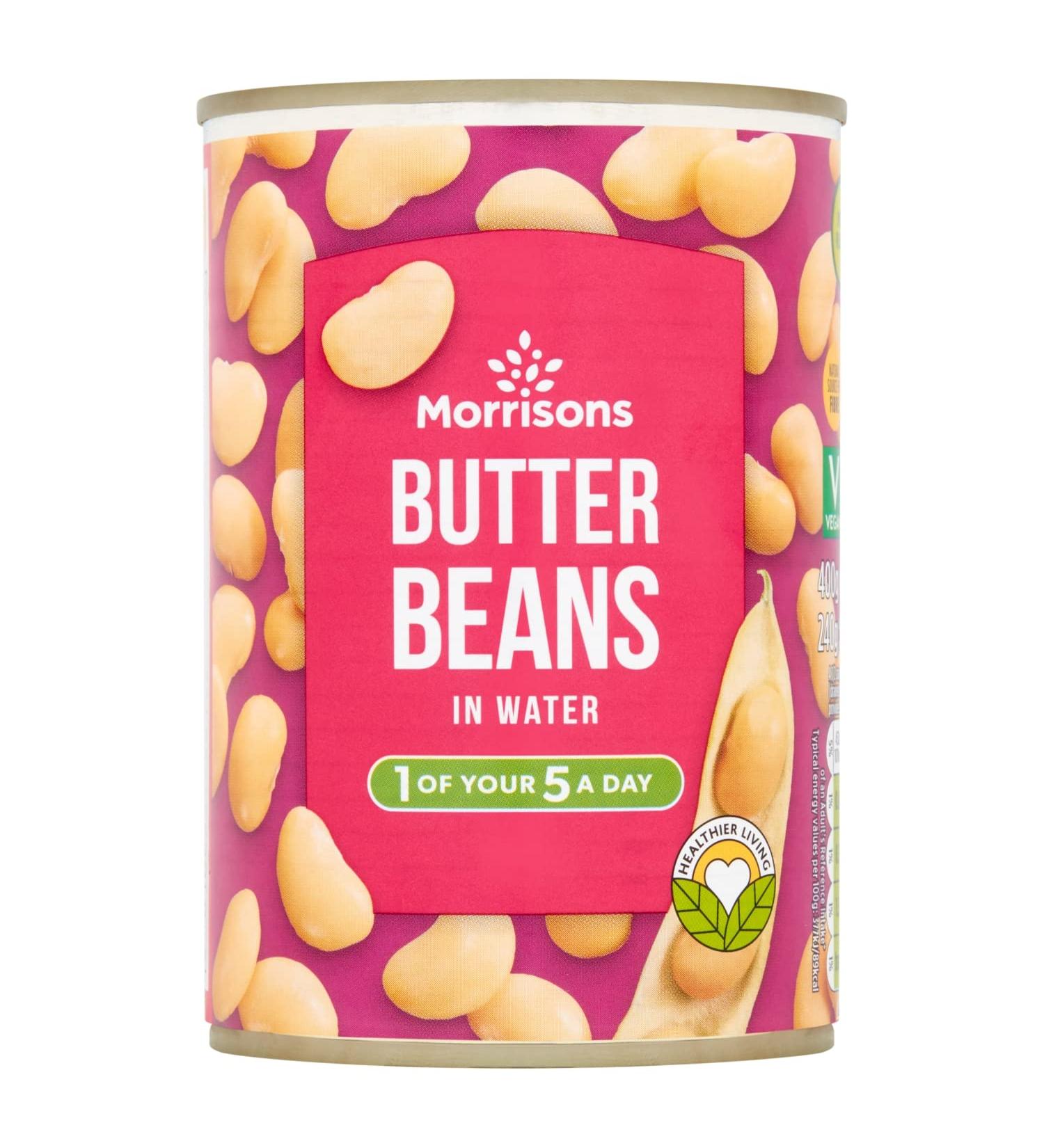 Morrisons Butter Beans in Water 400g