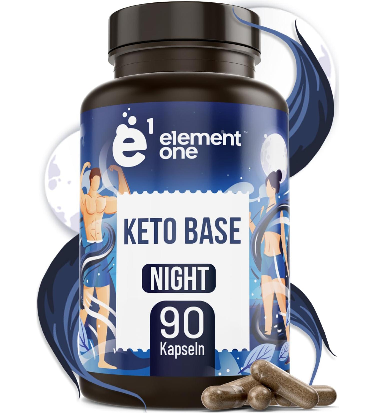 Keto Base Night - 90 Caffeine-Free Capsules for Metabolism Support | Green Tea Extract Ashwagandha Magnesium & Vitamin B6 | Ideal for Keto Diet & Weight Management - Buy Online on GoSupps.com