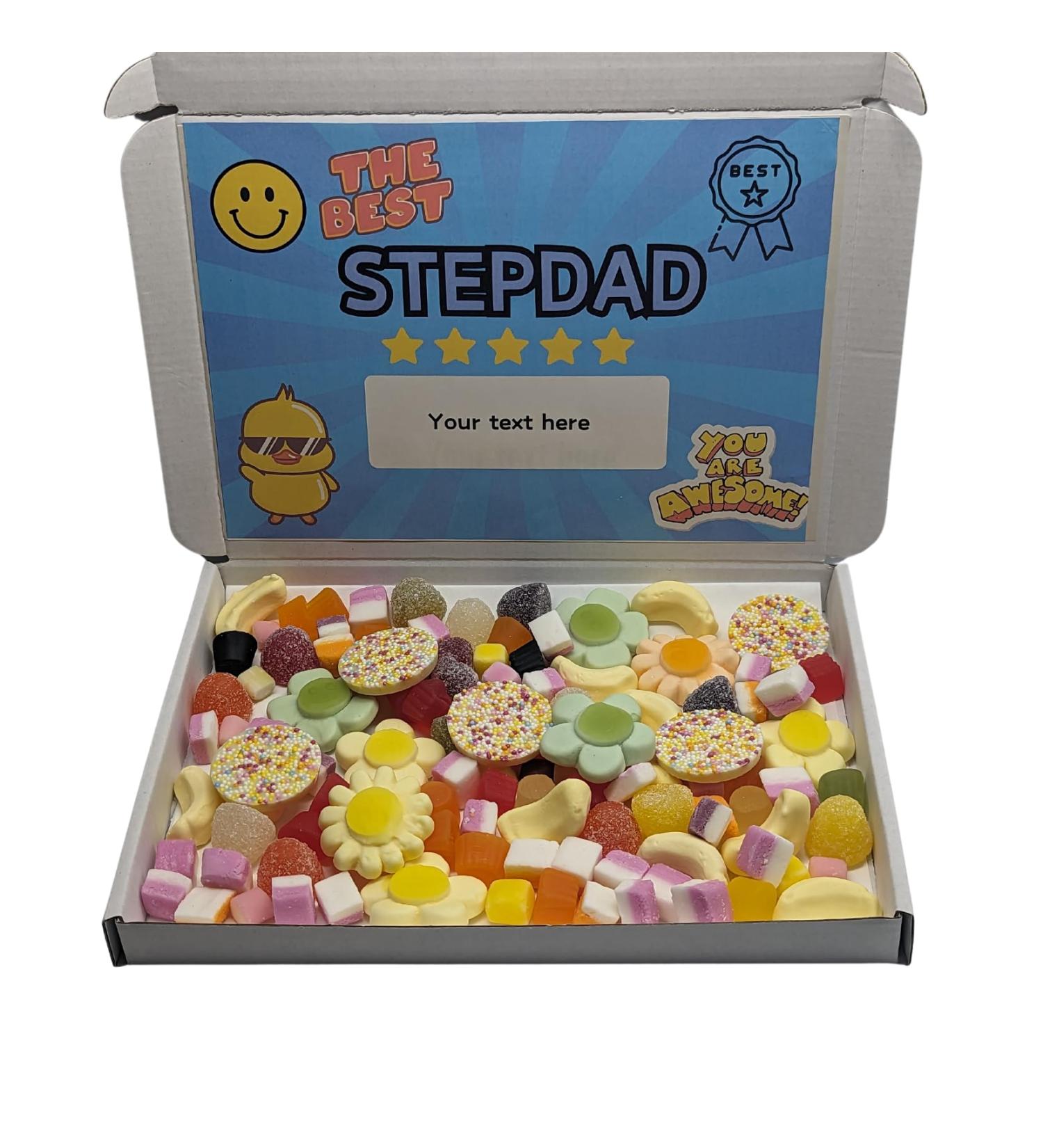 Personalised Stepdad sweet box |Stepdad sweet box| Stepdad| Stepdad birthday| Happy birthday Step dad |Step dad | Stepdad Christmas - Buy Online on GoSupps.com