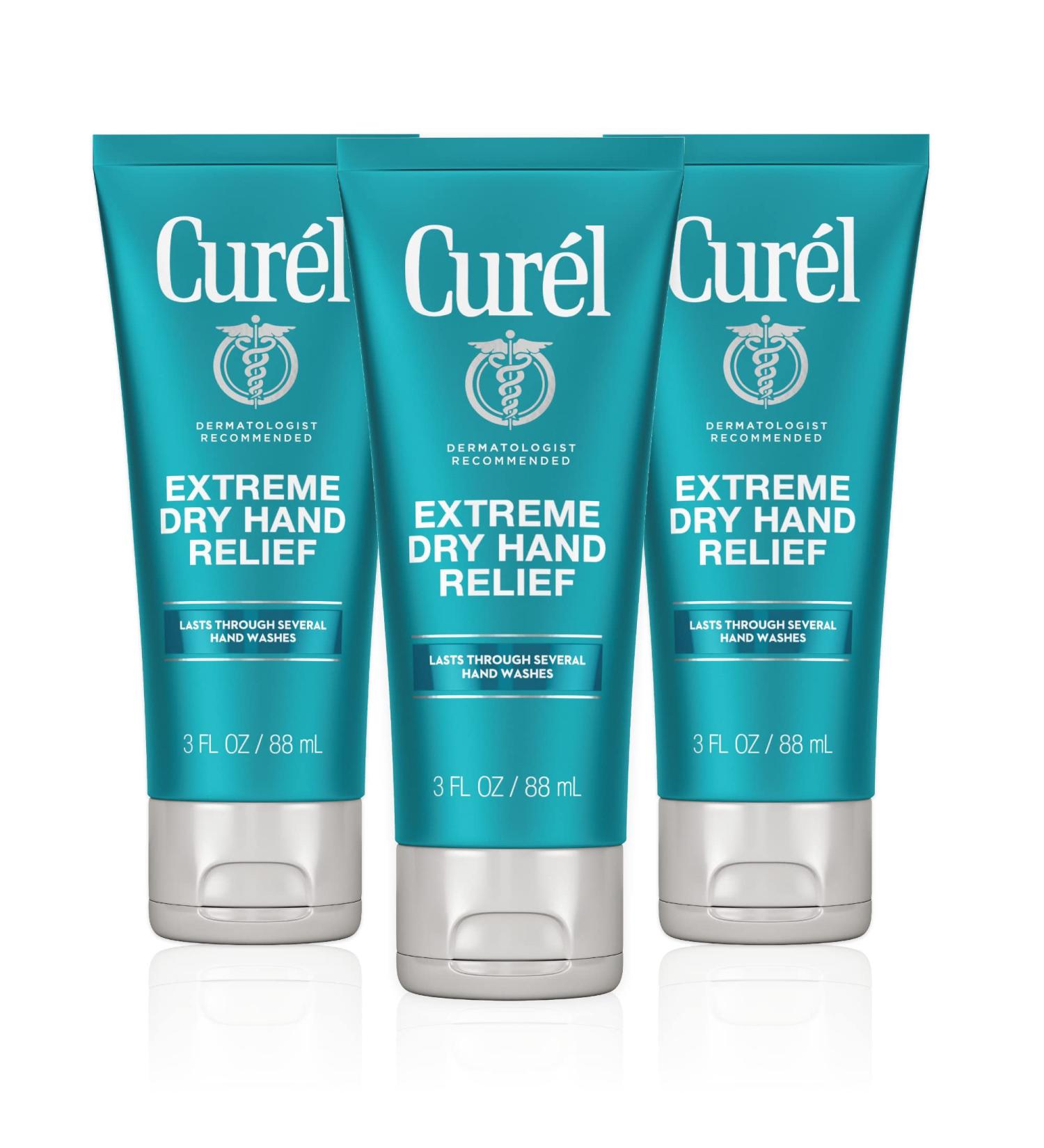 Curl Extreme Dry Hand Cream - Eucalyptus Extract, Travel Size 3 oz (Pack of 3) - Long-Lasting Relief for Dry Hands - Buy Online on GoSupps.com