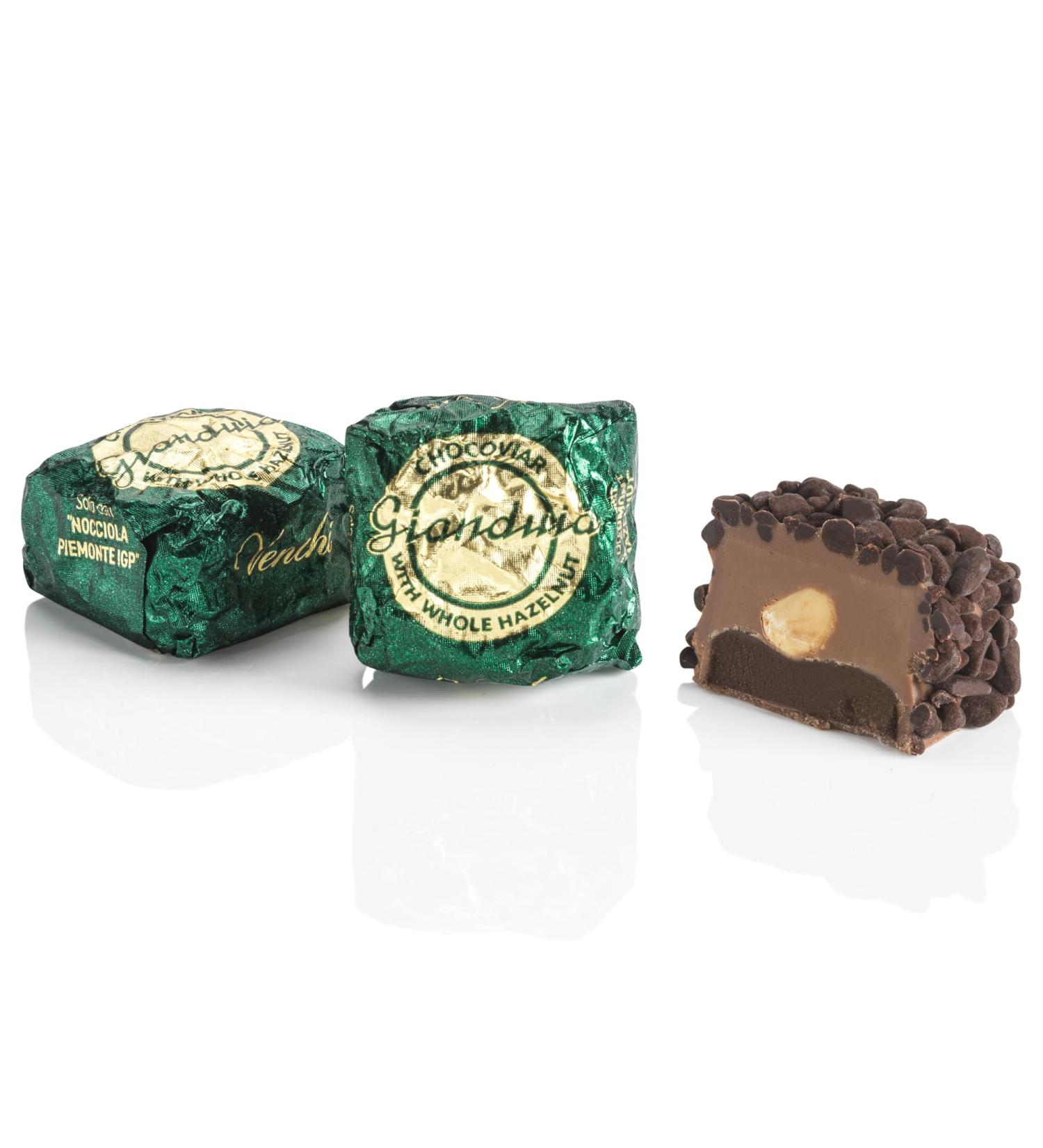 Venchi - Chocoviar Gianduja Chocolats en Sachet de 1 Kg Gianduja au Chocolat avec Uniquement des "Noisettes du Pi mont" Sans Gluten Sans Colorants ni Conservateurs - Buy Online on GoSupps.com