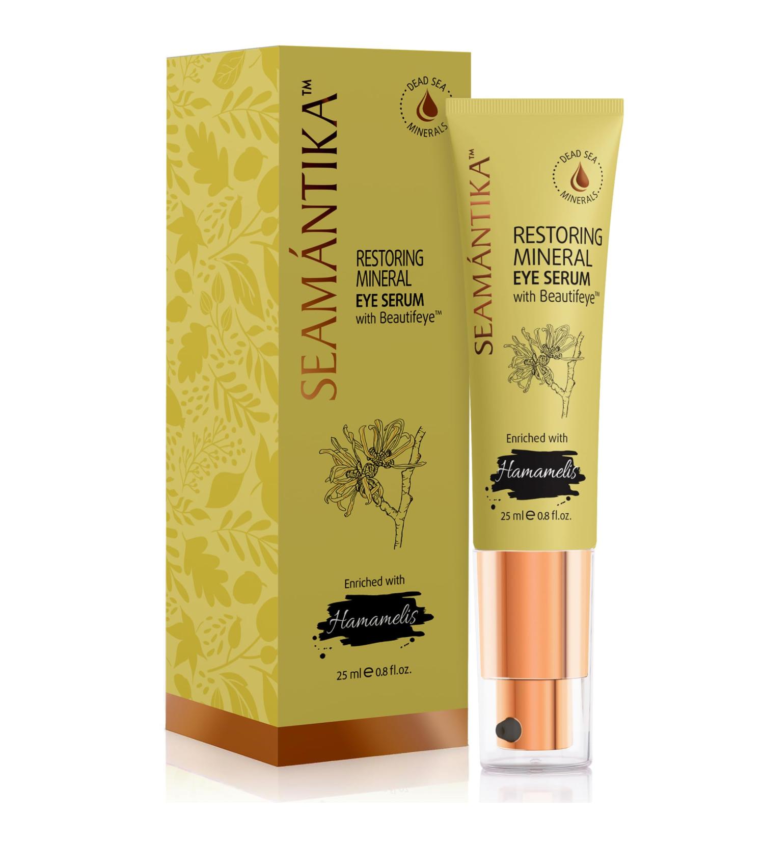 SEAMANTIKA - S rum Contour des Yeux Min ral l Hamam lis - R duit les Cernes et les Poches - Convient tous les Types de Peau - Sans Parab nes Sulfates Huiles min rales - 25 ml - Buy Online on GoSupps.com