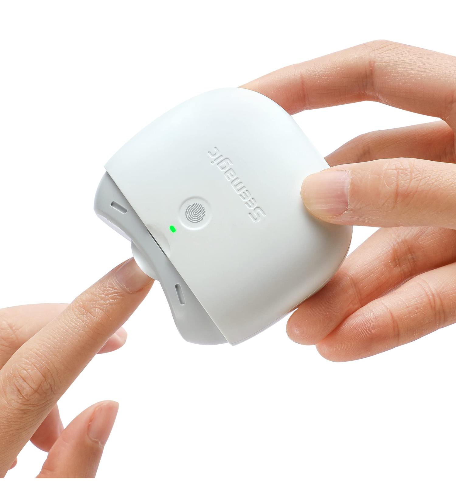 Electric Automatic Nail Clipper with Light & 2 Speeds Fingernail Cutter and File 2 in 1 Design Nail Scraps Storage USB Rechargeable Safety Fingernail Trimmer for Baby Kids Seniors and Adult - Buy Online on GoSupps.com