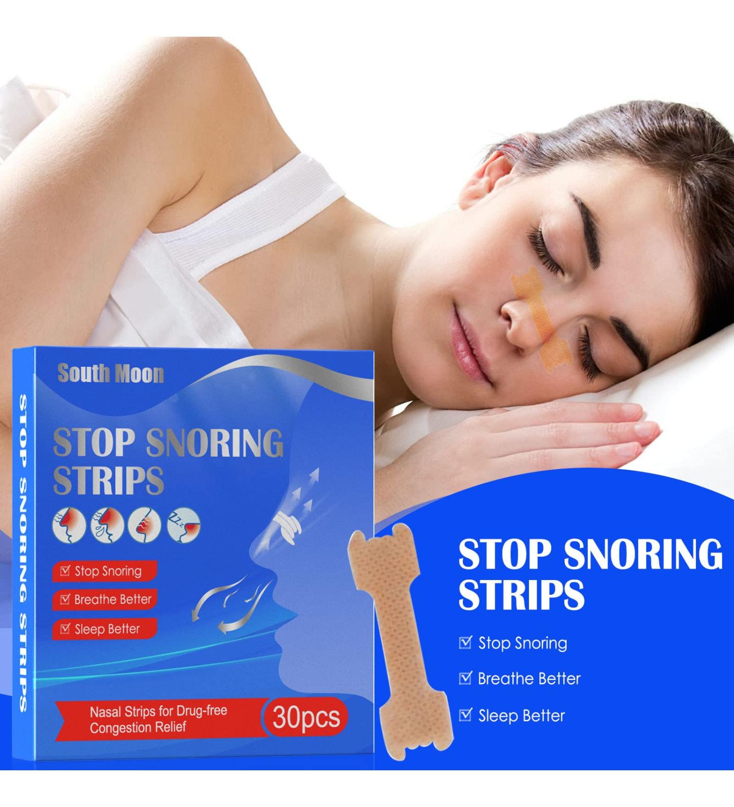 Stop Snoring Instantly with 30PC Nose Stickers - Advanced Anti Snoring Devices for Sleeping - Long-lasting Relief from Nasal Congestion - Buy Online on GoSupps.com