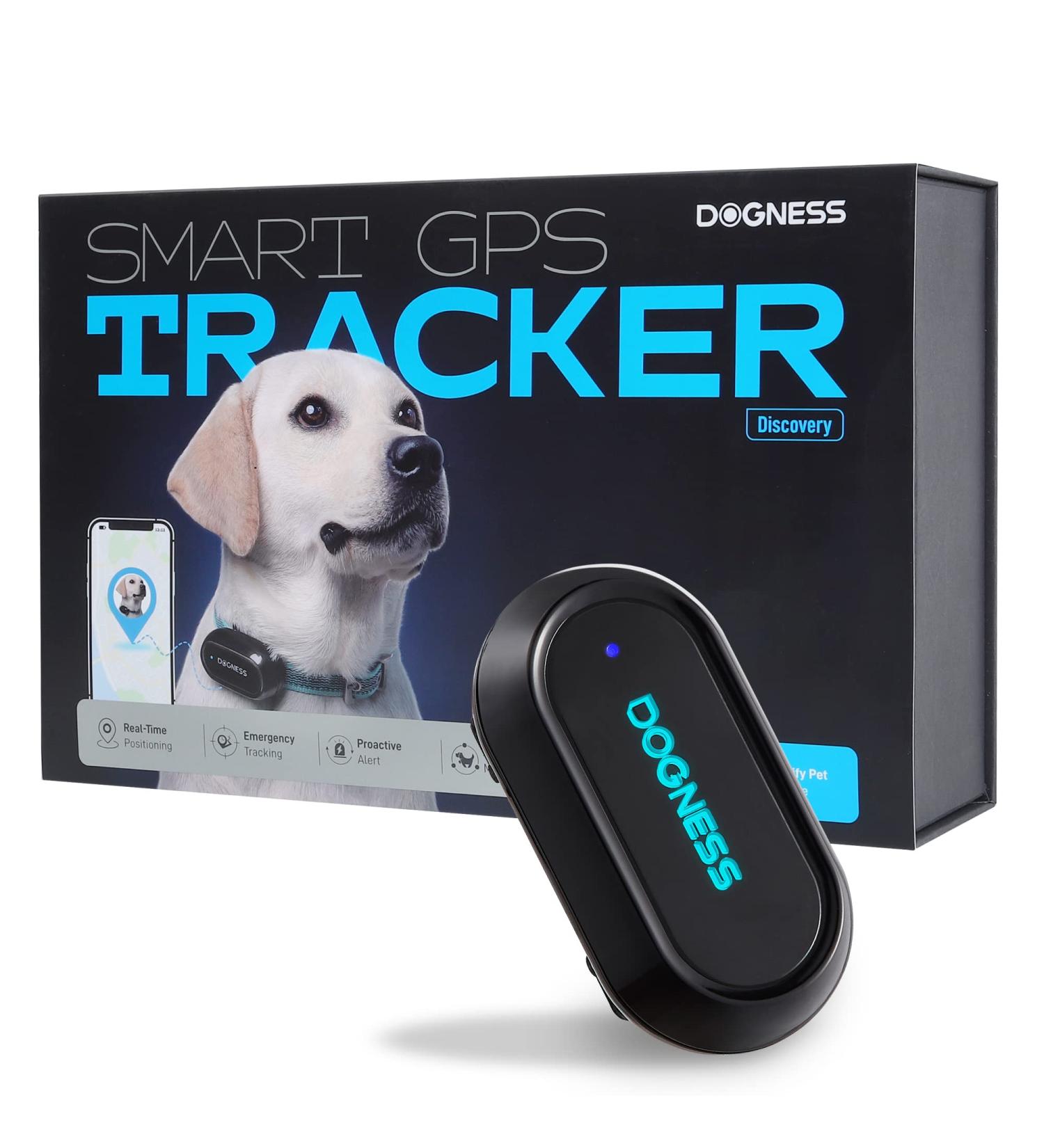 DOGNESS Waterproof GPS Tracker for Dogs and Cats - Live Tracking & Emergency Alerts - Size M - Buy Online on GoSupps.com