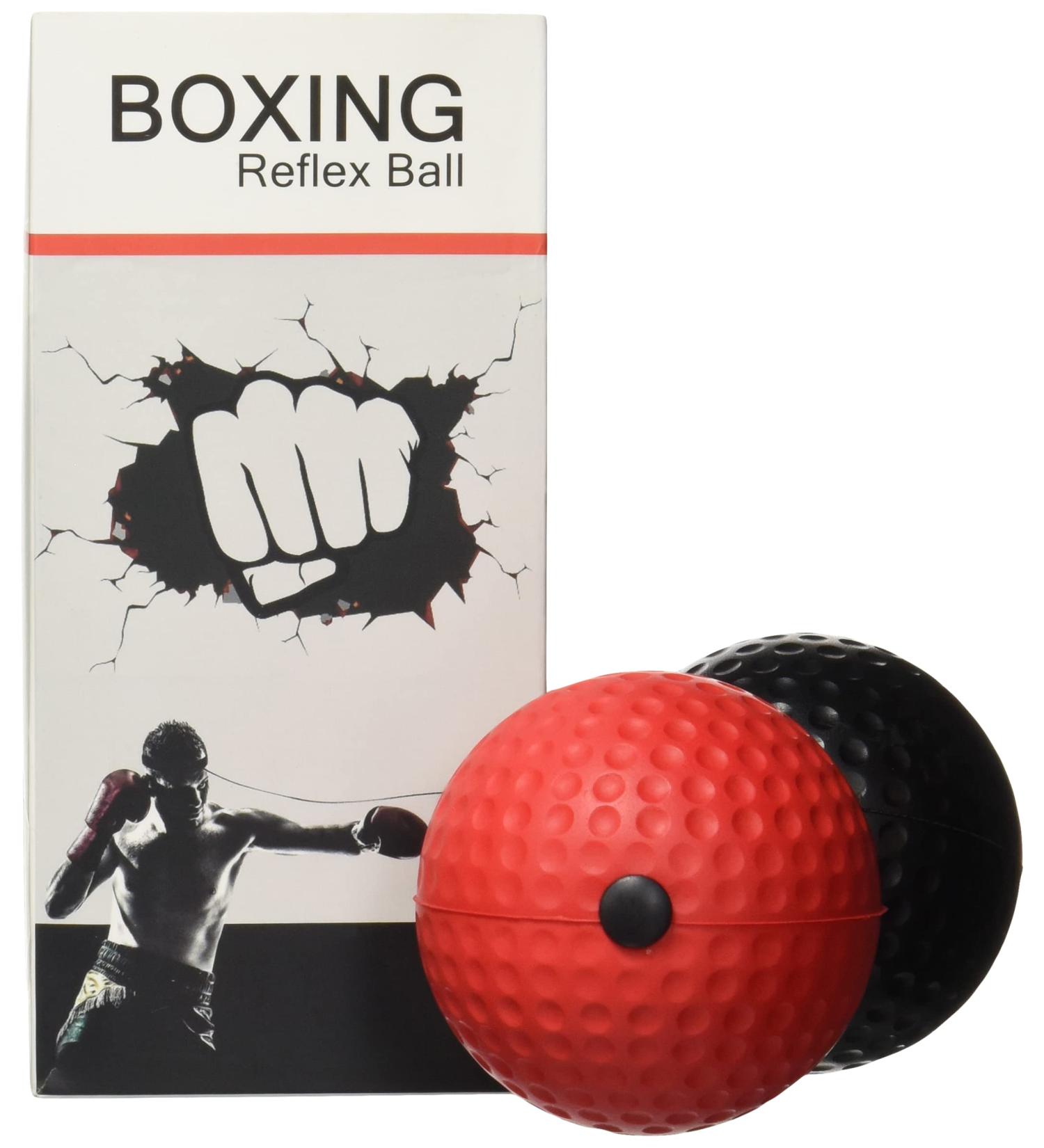Portzon Boxing Reflex Ball with Headband | 2 Difficulty Levels | Improve Reaction, Agility, and Hand-Eye Coordination | Punching Speed and Fight Skill Training - Buy Online on GoSupps.com