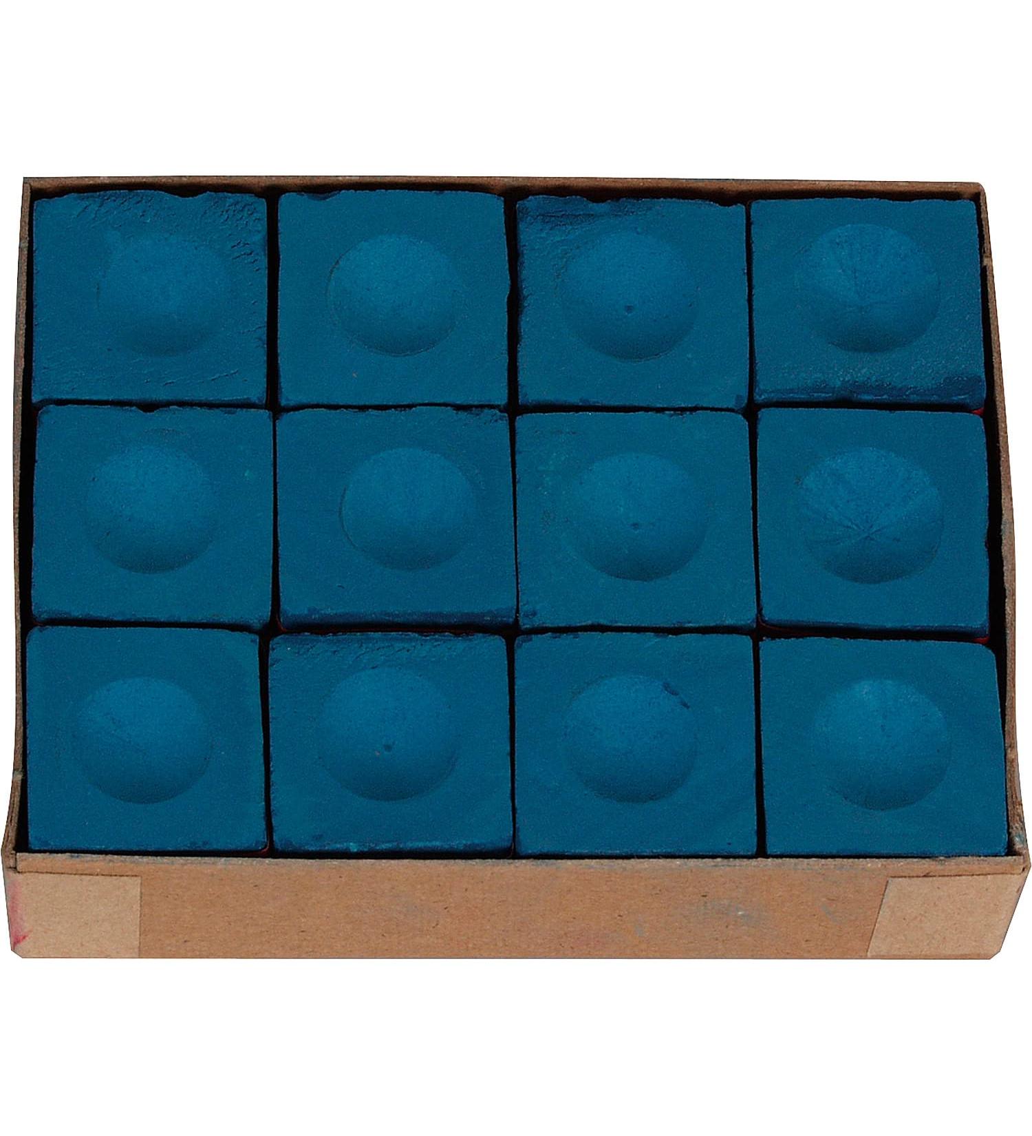 Buffalo Billiards Blue Pool Cue Chalk - 12 Piece Set for Perfect Shots | Premium Quality & International Shipping - Buy Online on GoSupps.com