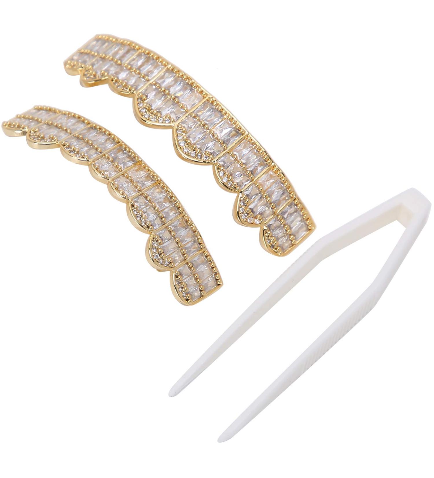 Gold Teeth Decoration Set - Hip Hop Style Brace for Halloween, Cosplay, Party - Unisex Gift Option - Buy Online on GoSupps.com