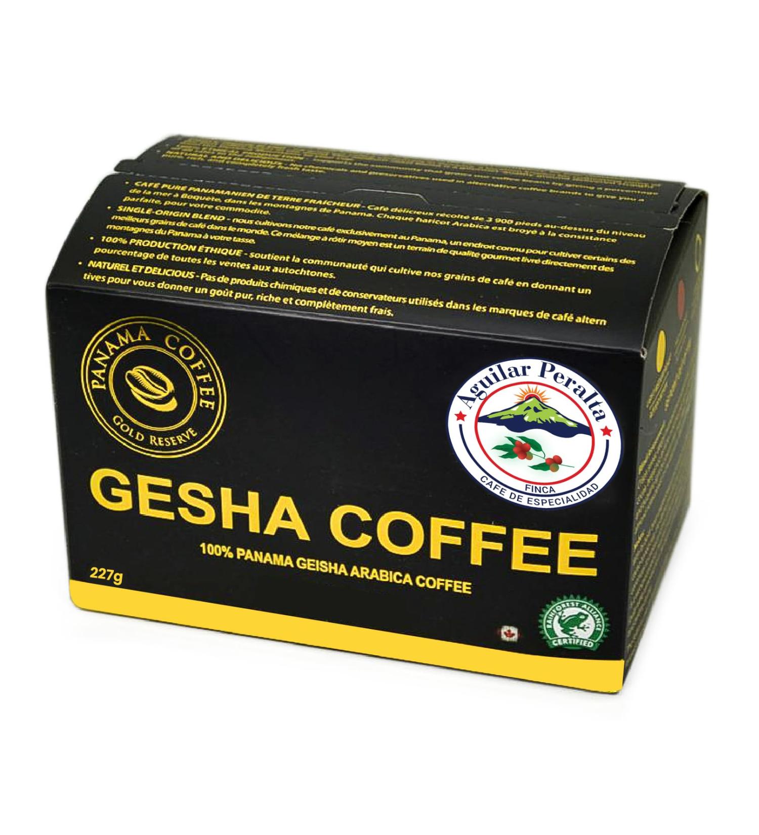 AGUILAR PERALTA 100% PANAMA GEISHA NATURAL ROASTED COFFEE BEANS 8oz 227g - Buy Online on GoSupps.com