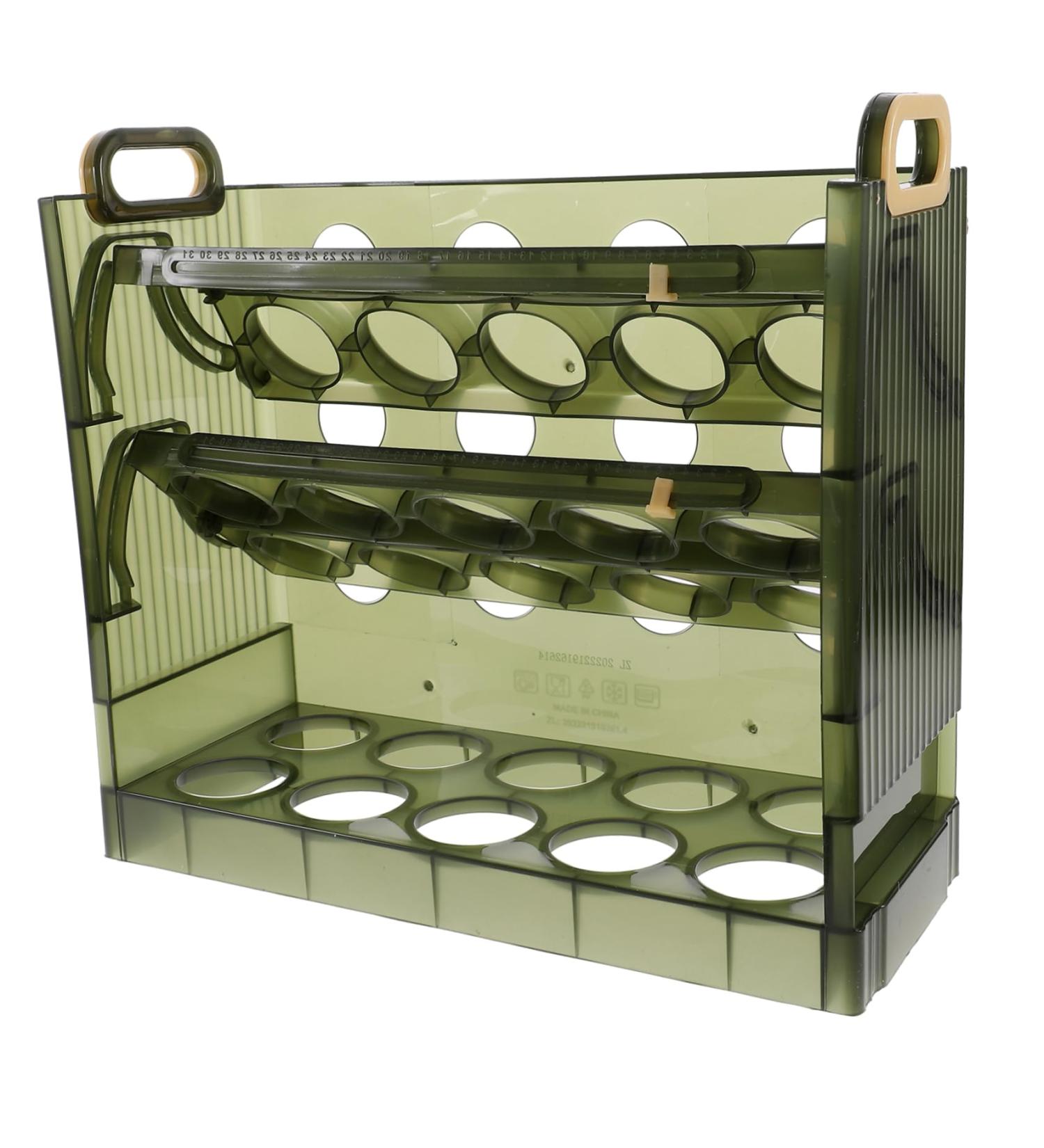 Alipis 30 Grid Egg Holder Capacity Container Plastic Storage Multilayer -layer Large Tray Fridge Holder Organizer Reusable 1 - Buy Online on GoSupps.com