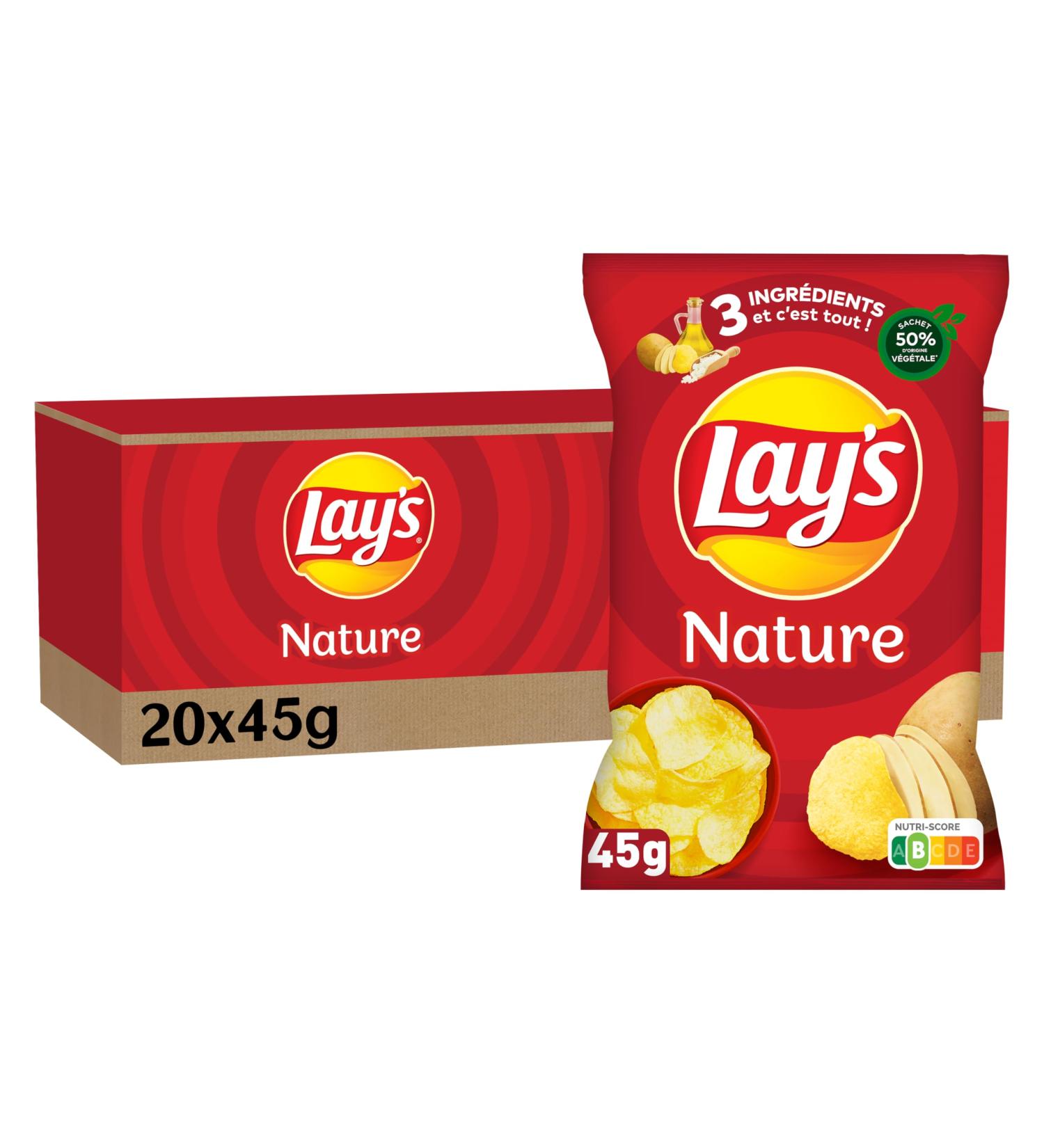 Lay's Chips Nature Barbecue Flavor 45g - Pack of 20 - Buy Online on GoSupps.com