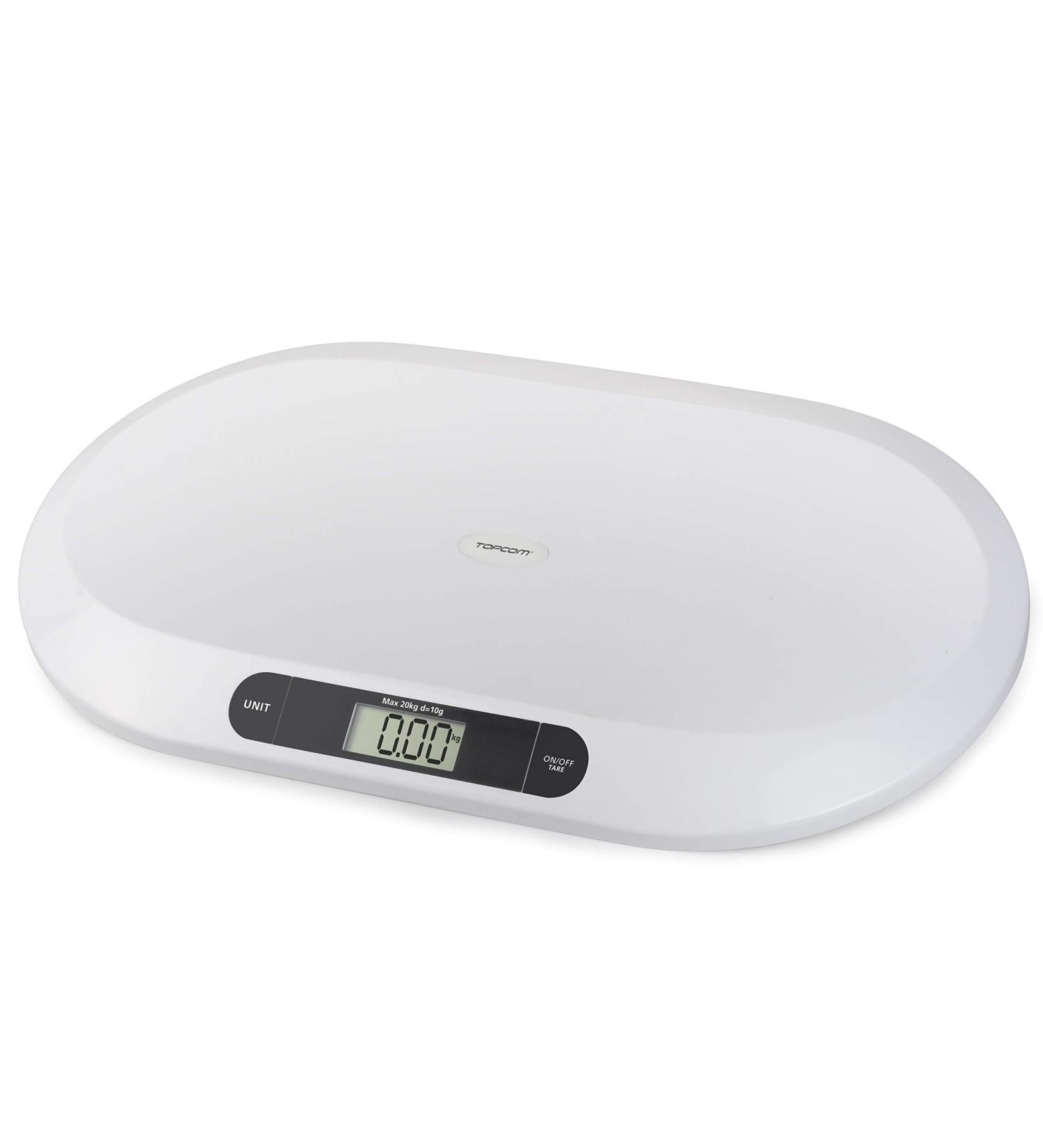 Topcom WG-2490 Baby Scale - 20 kg Capacity Ideal for Babies & Small Animals 1 Pack - International Shipping Available - Buy Online on GoSupps.com