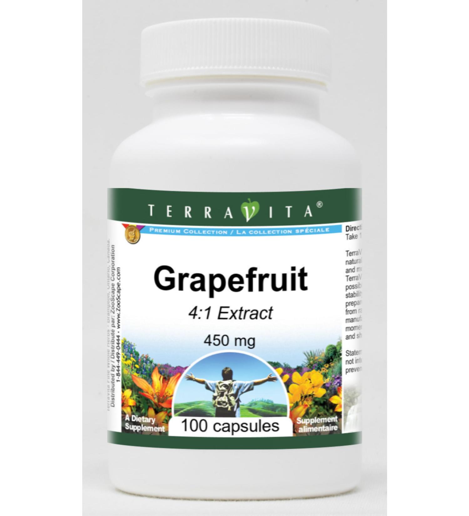 Grapefruit 4:1-450 mg (100 Capsules ZIN: 520462) - 3 Pack - Buy Online on GoSupps.com