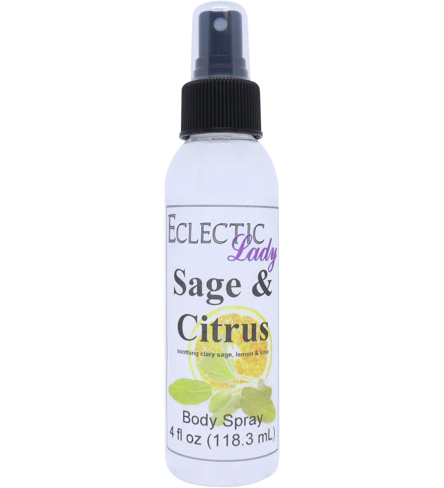 Sage And Citrus Body Spray 4 ounces Body Mist for Women with Clean Light & Gentle Fragrance Long Lasting Perfume with Comforting Scent for Men & Women Cologne with Soft Subtle Aroma For Daily 4 Fluid Ounces - Buy Online on GoSupps.com