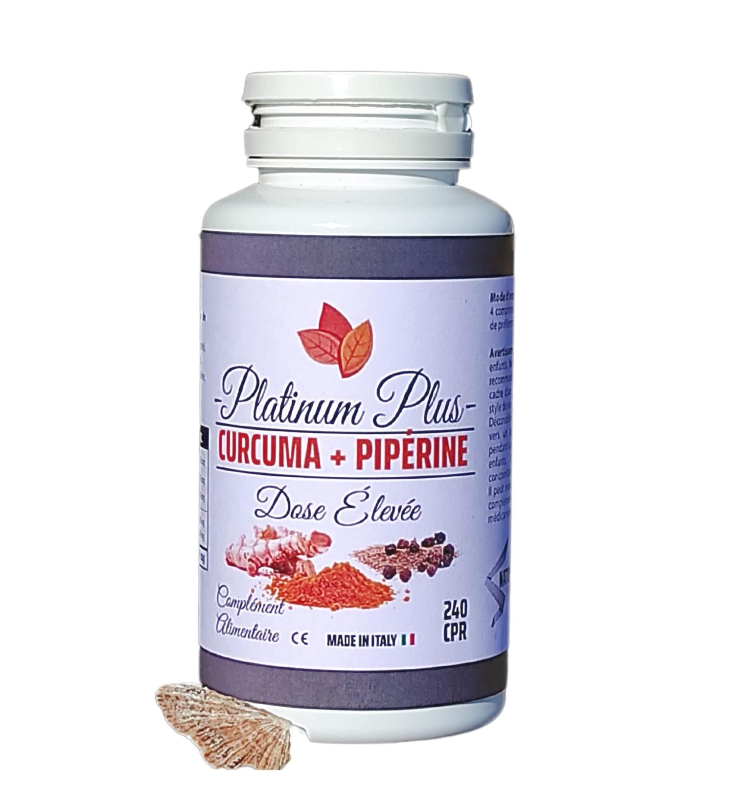 CURCUMIN PIPERINE and TURMERIC - 240 tablets. VEGAN NATURAL DIGESTIVE With Black Pepper (piperine) and Curcumin - Buy Online on GoSupps.com