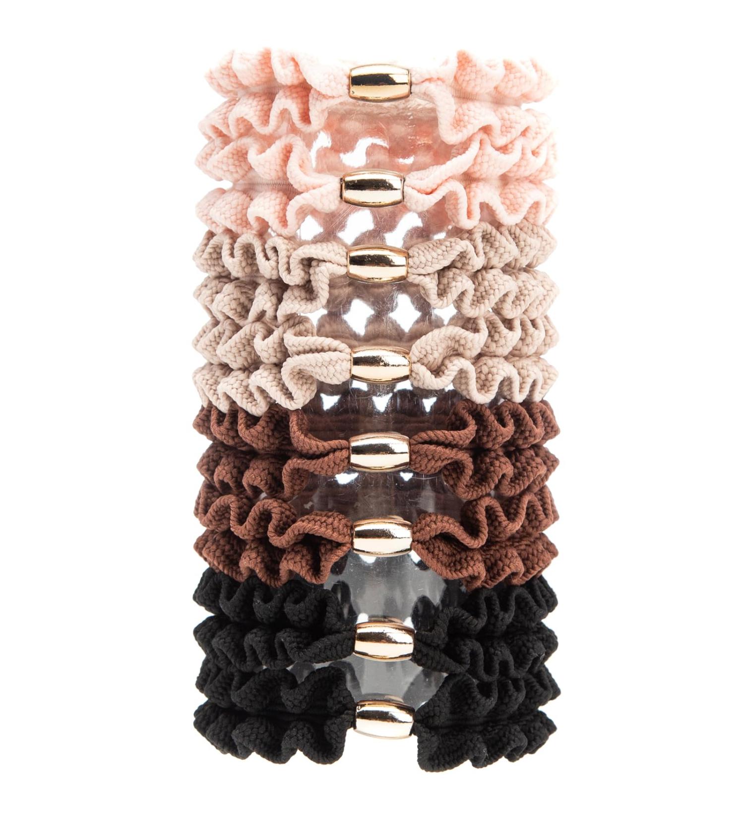 Guyi Gygyl Hair Ties for Women & Girls - 8 Elastic Ponytail Holders for Thick Hair No Damage & No Wrinkles - Style 2 - Buy Online on GoSupps.com