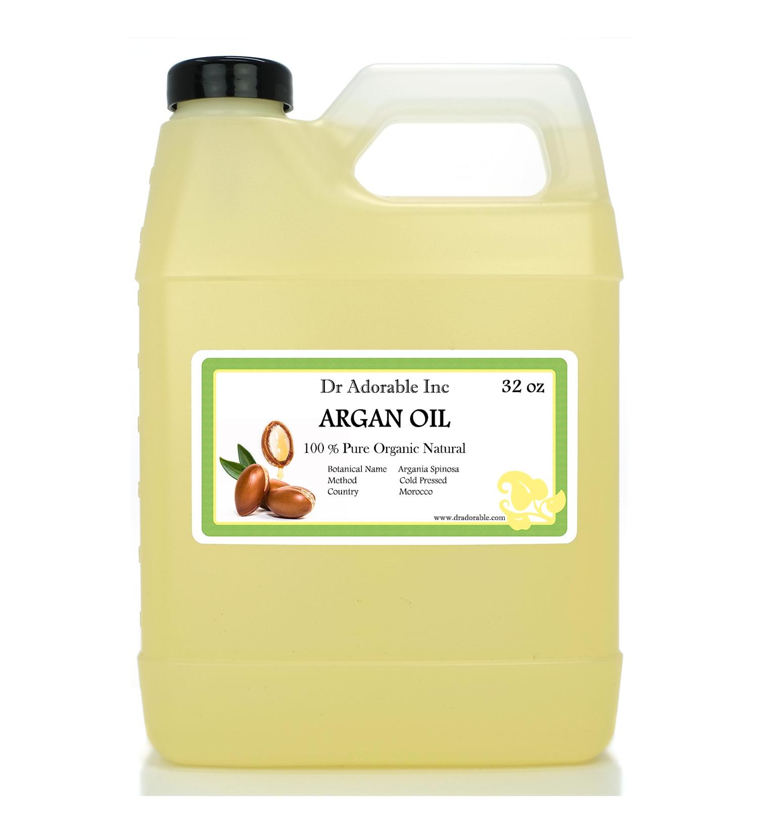 Dr Adorable 32 oz Argan Marrakesh Oil - 100% Pure Natural Organic Cold Pressed | International Shipping Available - Buy Online on GoSupps.com