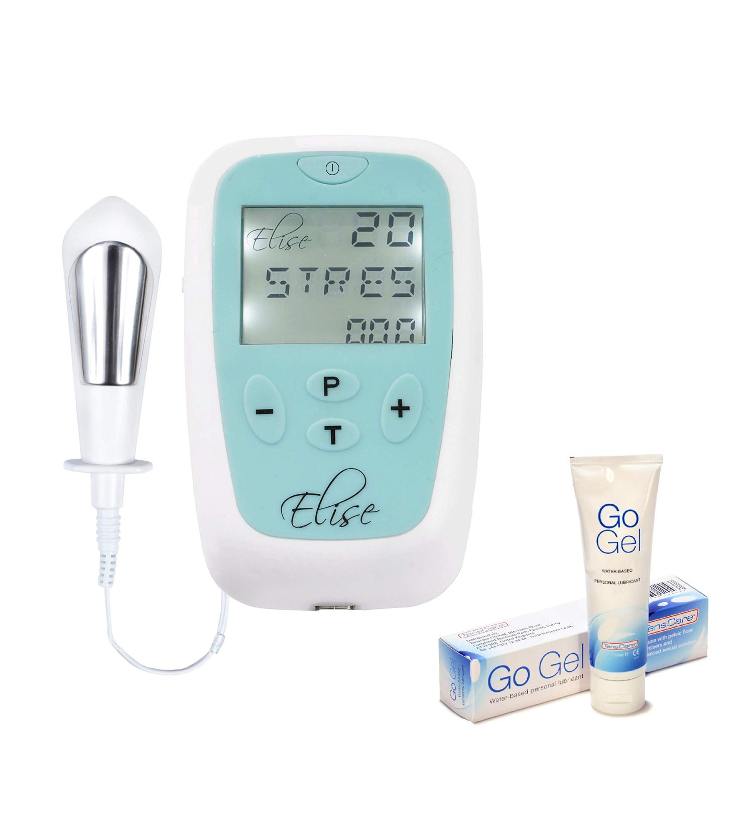 Tenscare Elise 2 Pelvic Floor Trainer with EMS Technology & GO Gel 50ml - Incontinence Treatment 4 Preset & Manual Programs - International Shipping Available - Buy Online on GoSupps.com