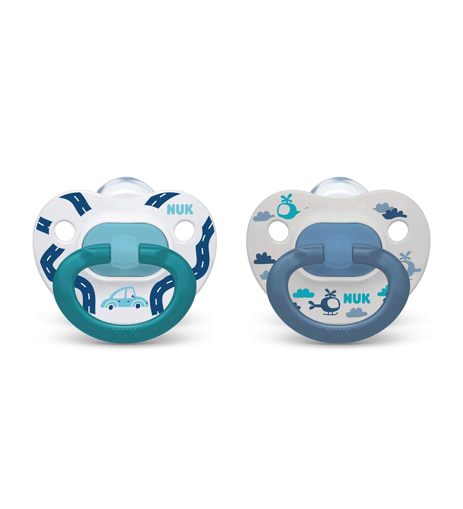 NUK Orthodontic Pacifiers Blue 18-36 Months - Pack of 2 - Buy Online on GoSupps.com