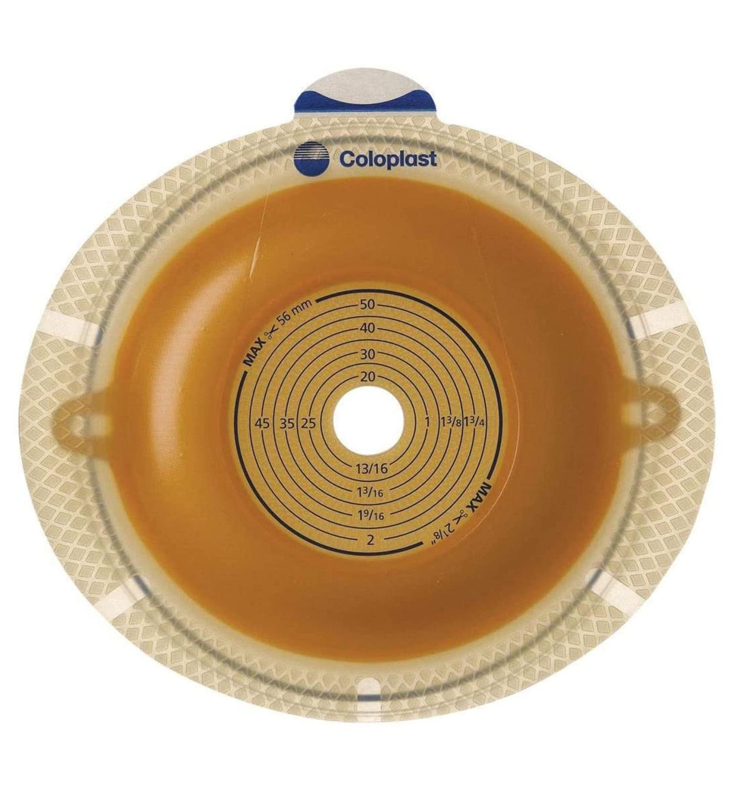 Ostomy Barrier Trim to Fit Extended Wear Double Layer Adhesive 2-3/8 Inch Flange Blue Code 5/8-1-3/4 Stoma 11035 - Box of 5