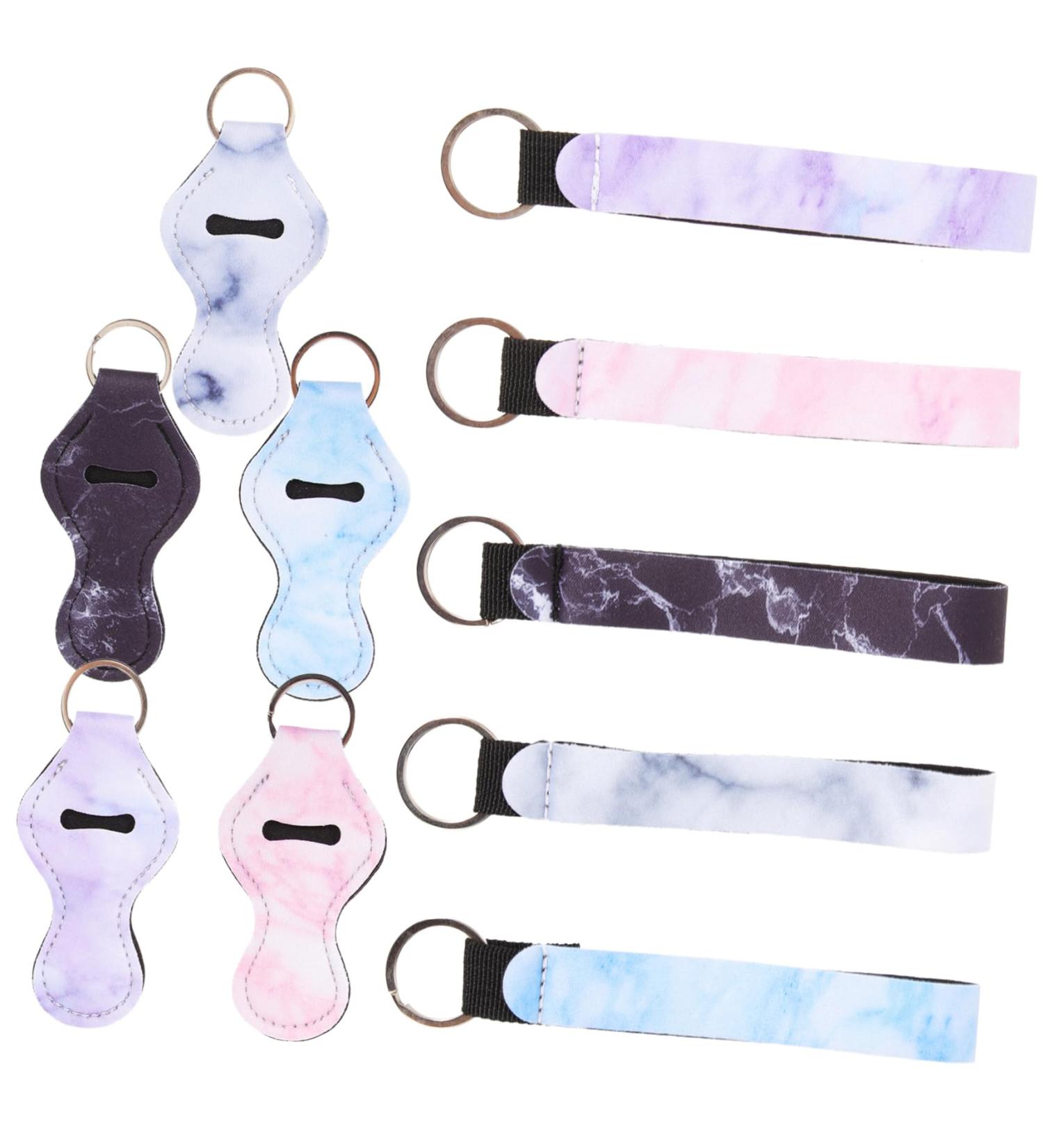  FRCOLOR FRCOLOR Pack of 10 Neoprene Lipstick Sleeve Keychains Compact and Lightweight for Travel - Buy Online on GoSupps.com