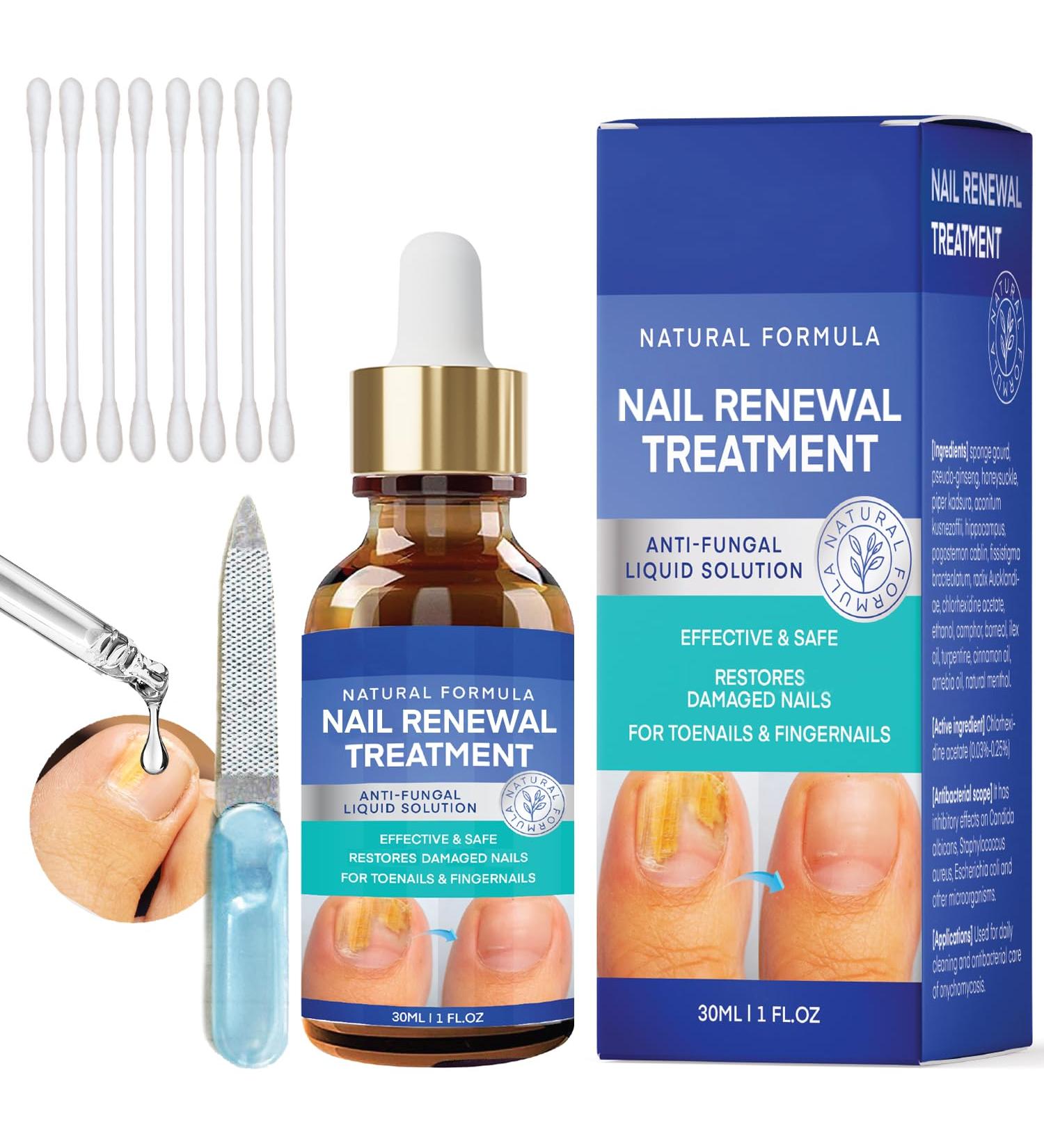 Extra Strength Toenail Treatment - Nail Renewal Repair Solution for Thick Broken & Discolored Nails (1oz) | International Shipping - Buy Online on GoSupps.com