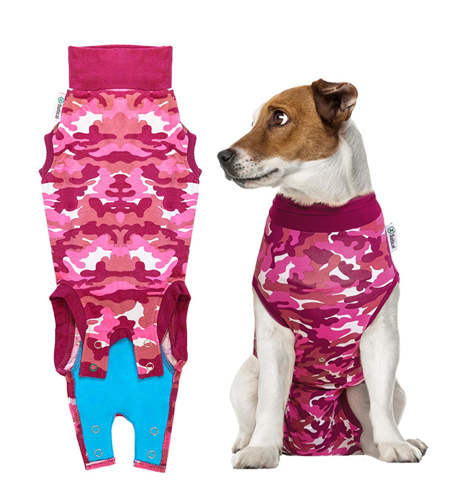 Buy Suitical Recovery Suit for Dogs - Size S Pink Camouflage | 1 Pack - International Shipping Available - Buy Online on GoSupps.com