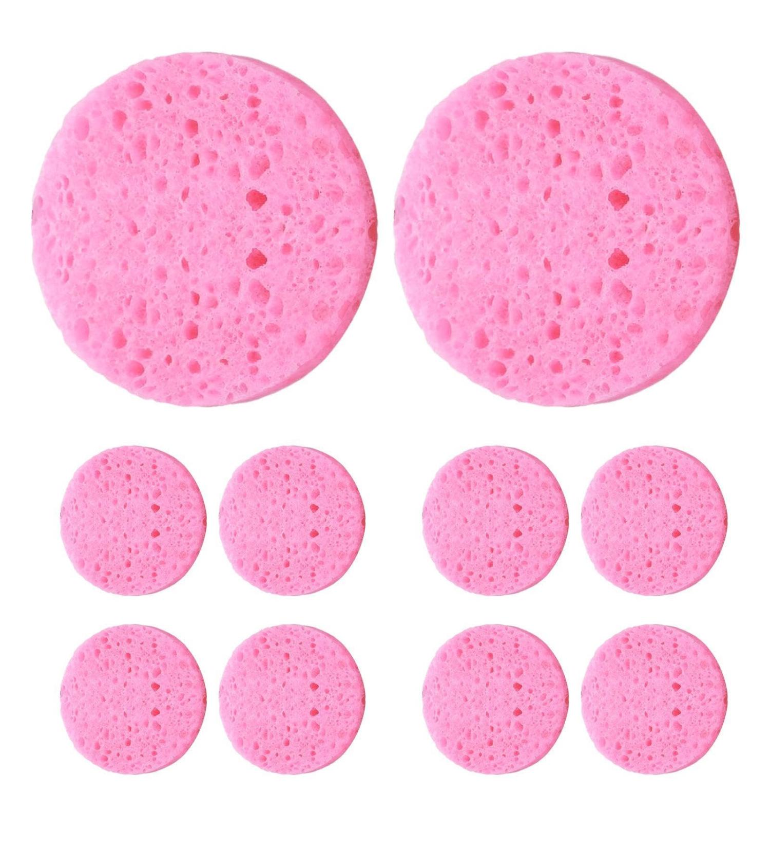 Face Wash Sponges - Natural Sponge Face Pads Skincare Sponges Makeup Remover Cellulose Facial Sponges Cosmetic Spa Sponges Face Washing Makeup Removal 10 Pieces - Buy Online on GoSupps.com