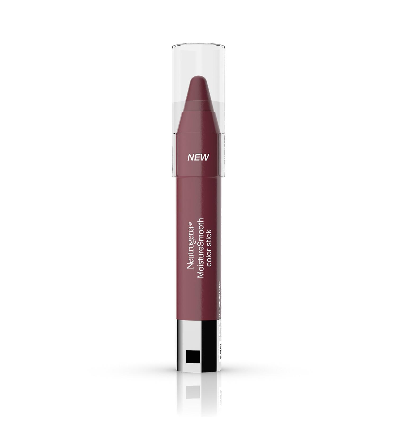 Neutrogena MoistureSmooth Color Stick - Rich Raisin Lipstick with Shea Butter and Fruit Extracts - Buy Online on GoSupps.com