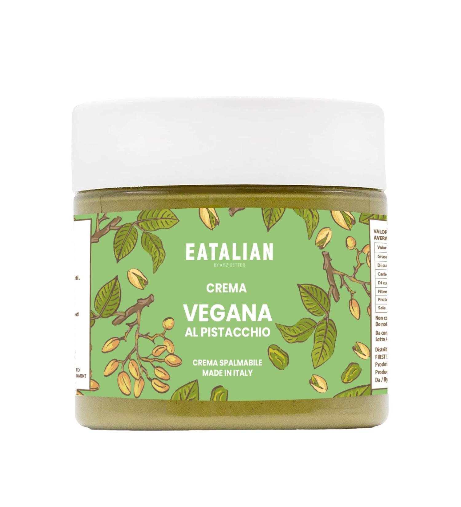 Buy Eatalian Vegan Pistachio Cream - Delicious Italian Spread 200g | Perfect for Bread Ice Cream & Cakes - Buy Online on GoSupps.com