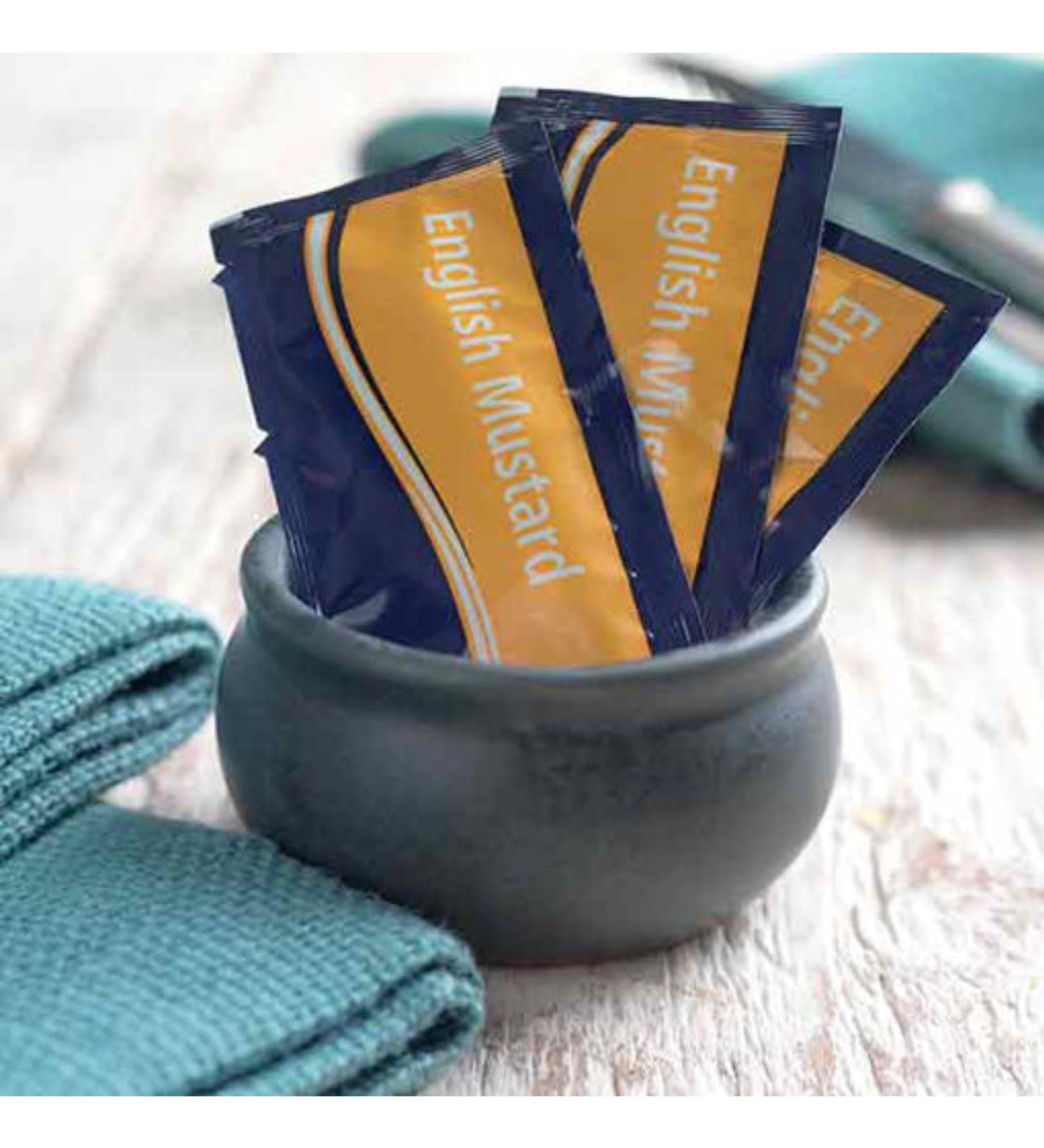 Chefs' Selections English Mustard Sachets 50x5g