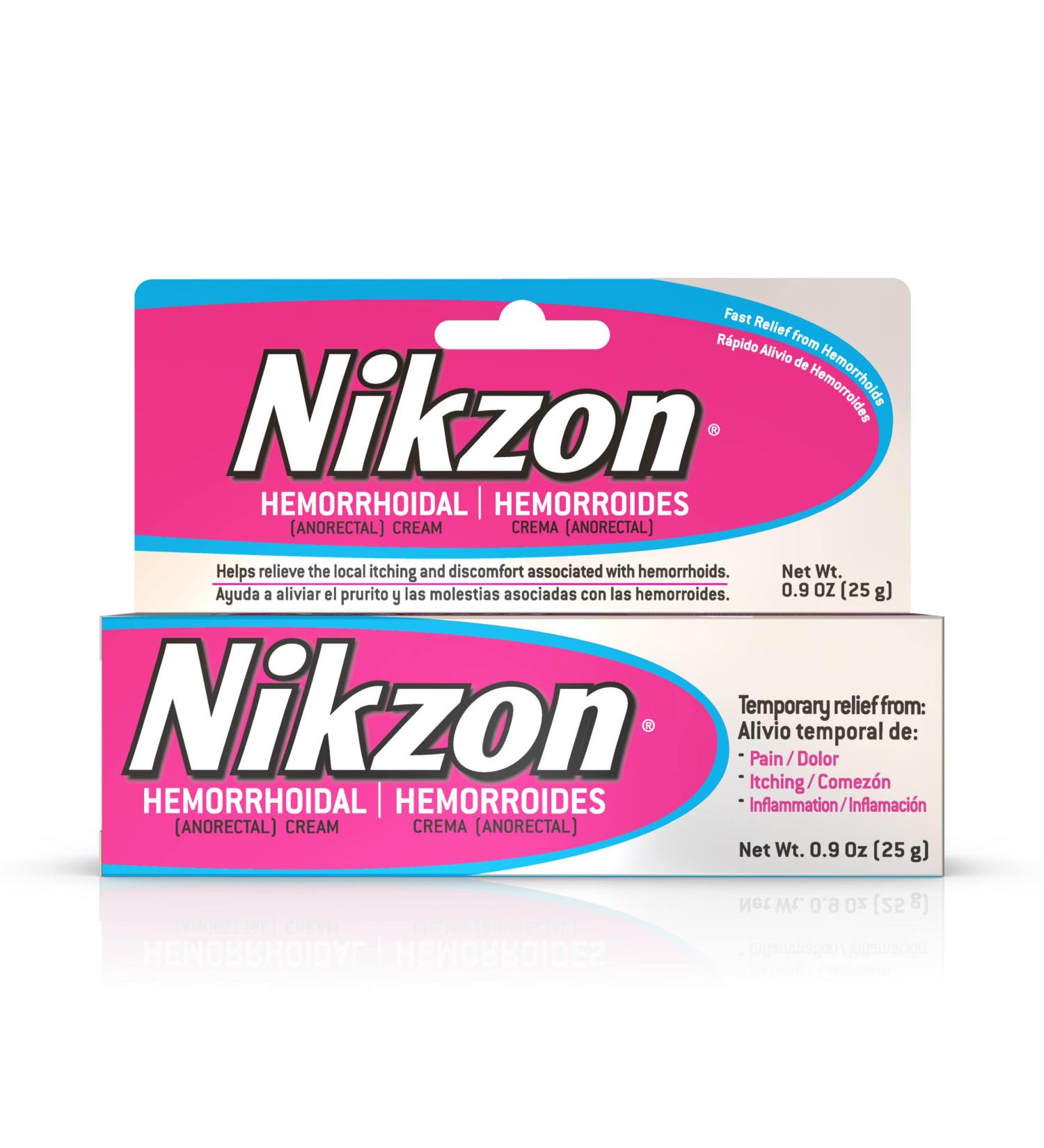 Nikzon Hemorrhoidal Cream 0.9 oz - Pain, Itching, and Inflammation Relief - Buy Online on GoSupps.com