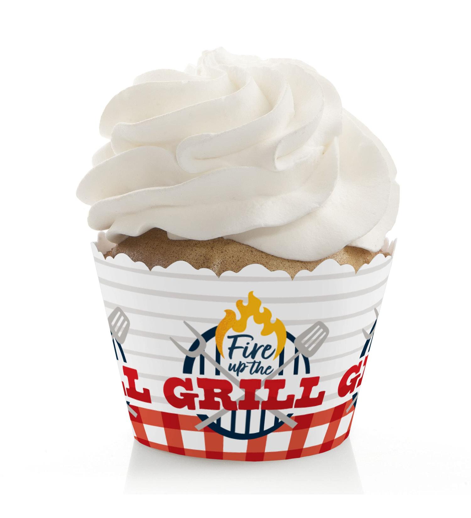 Big Dot of Happiness Fire Up the Grill - Summer BBQ Picnic Party Decorations - Party Cupcake Wrappers - Set of 12 - Buy Online on GoSupps.com