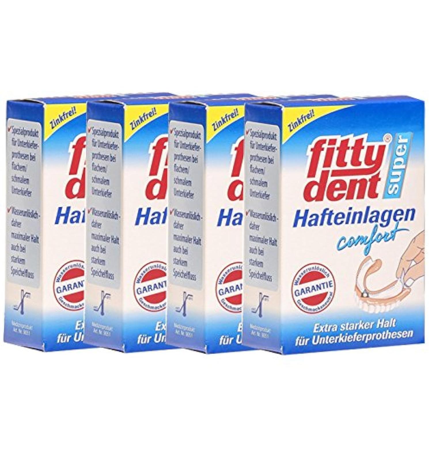 4 x FITTYDENT super adhesive inserts 15 pieces