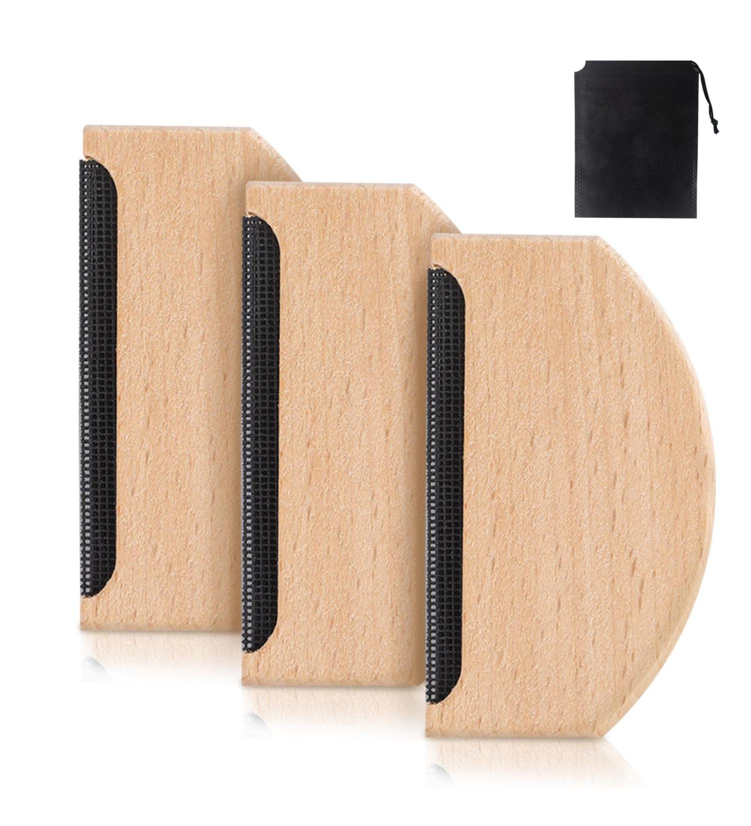 AWAVM 3 Beech Wood Depilatory Onion Brush & Portable Hair Removal Ball - Essential Clothing Care for Cashmere Sweaters & Wool Overcoats - Buy Online on GoSupps.com