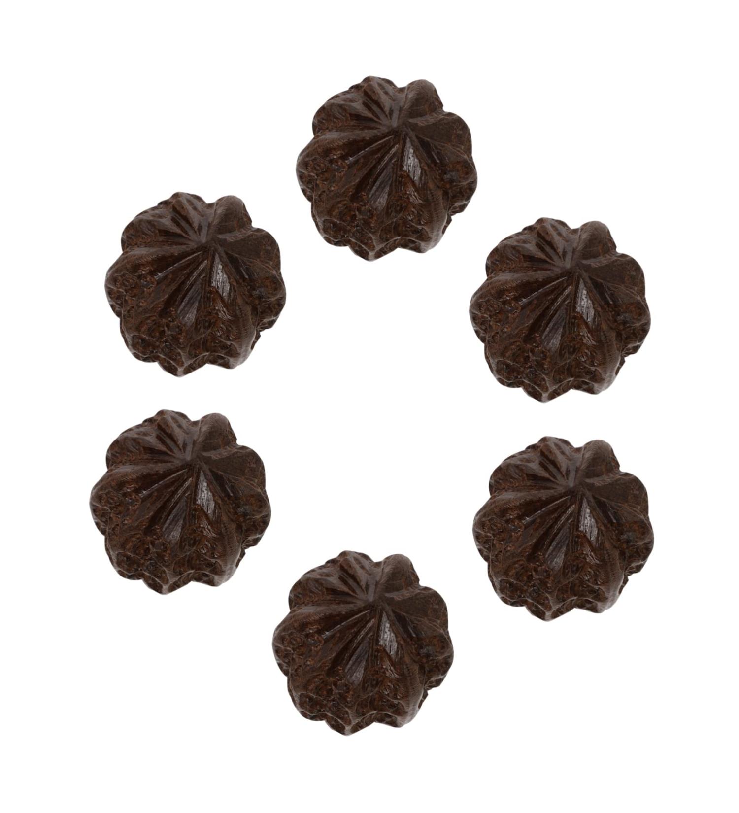 Plafope 6-Piece Health Ball Set | Acupuncture & Acupressure Massage Devices | Spiky Trigger Point Massagers | Hand Massage Tools | Brown Wooden Ornaments - Buy Online on GoSupps.com