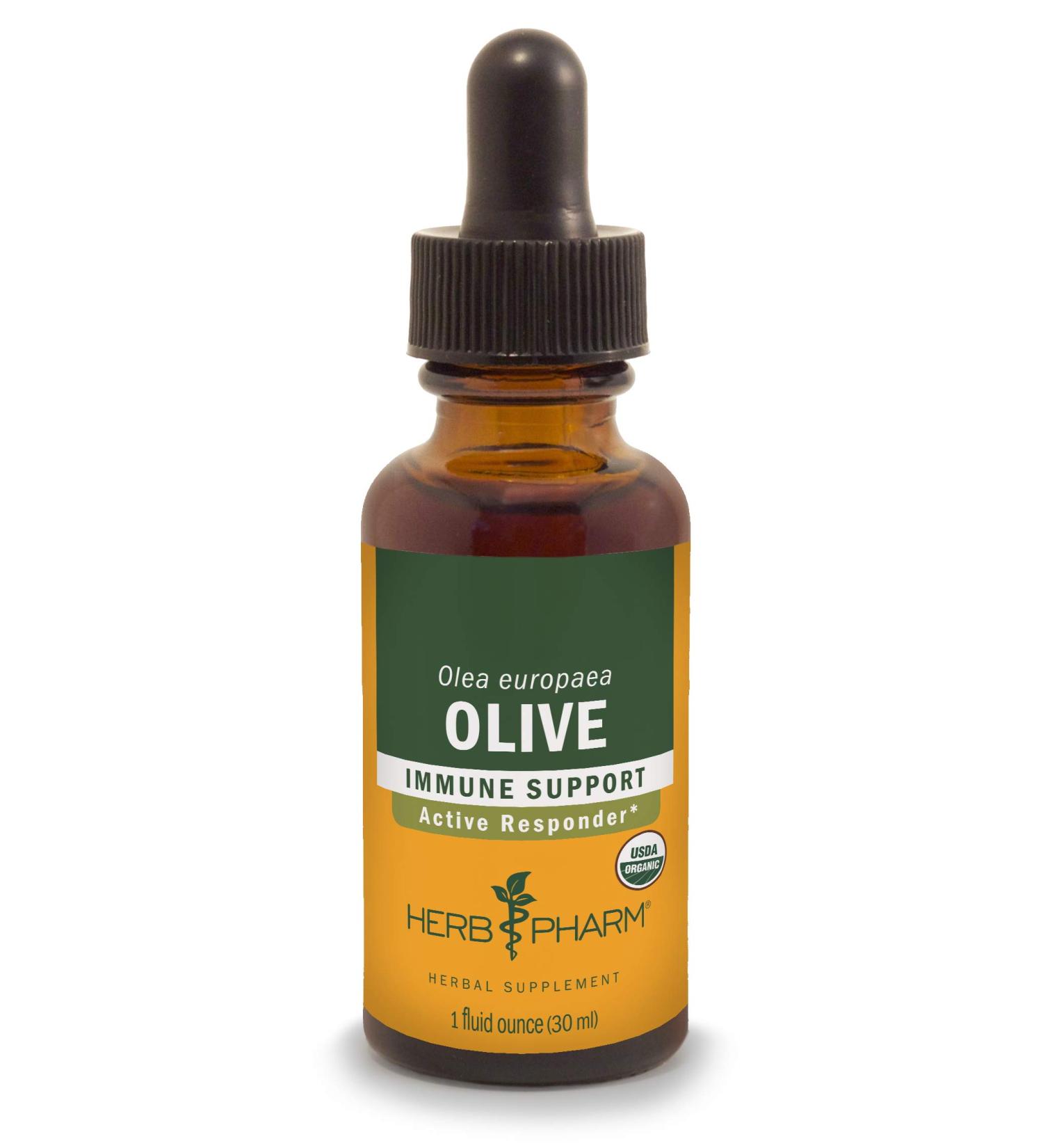 Herb Pharm Olive Extract - 1 fl oz (30 ml) - Pure Herbal Supplement - Buy Online on GoSupps.com