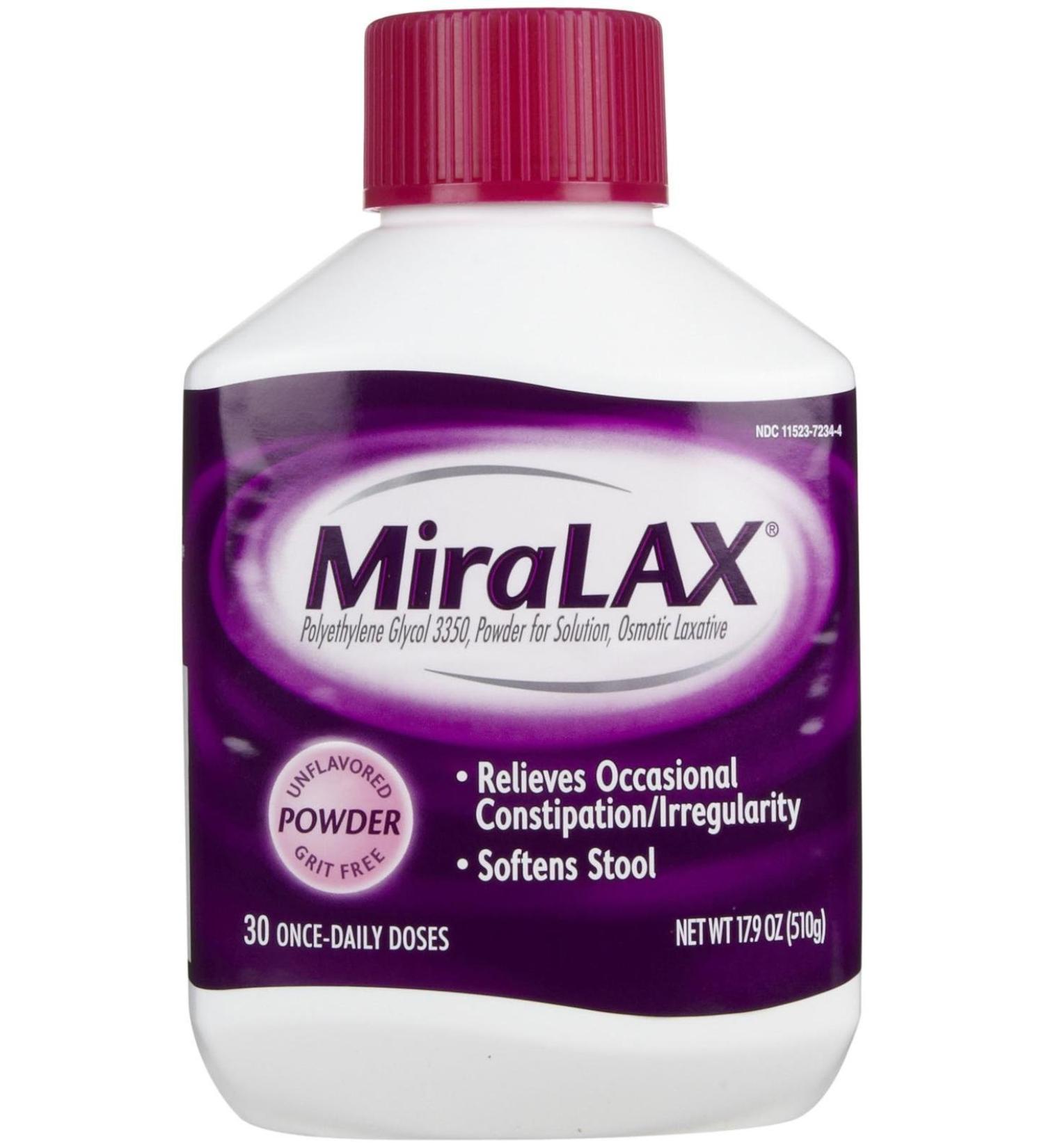 MiraLAX Laxative Powder 30 Doses 17.9 Ounce