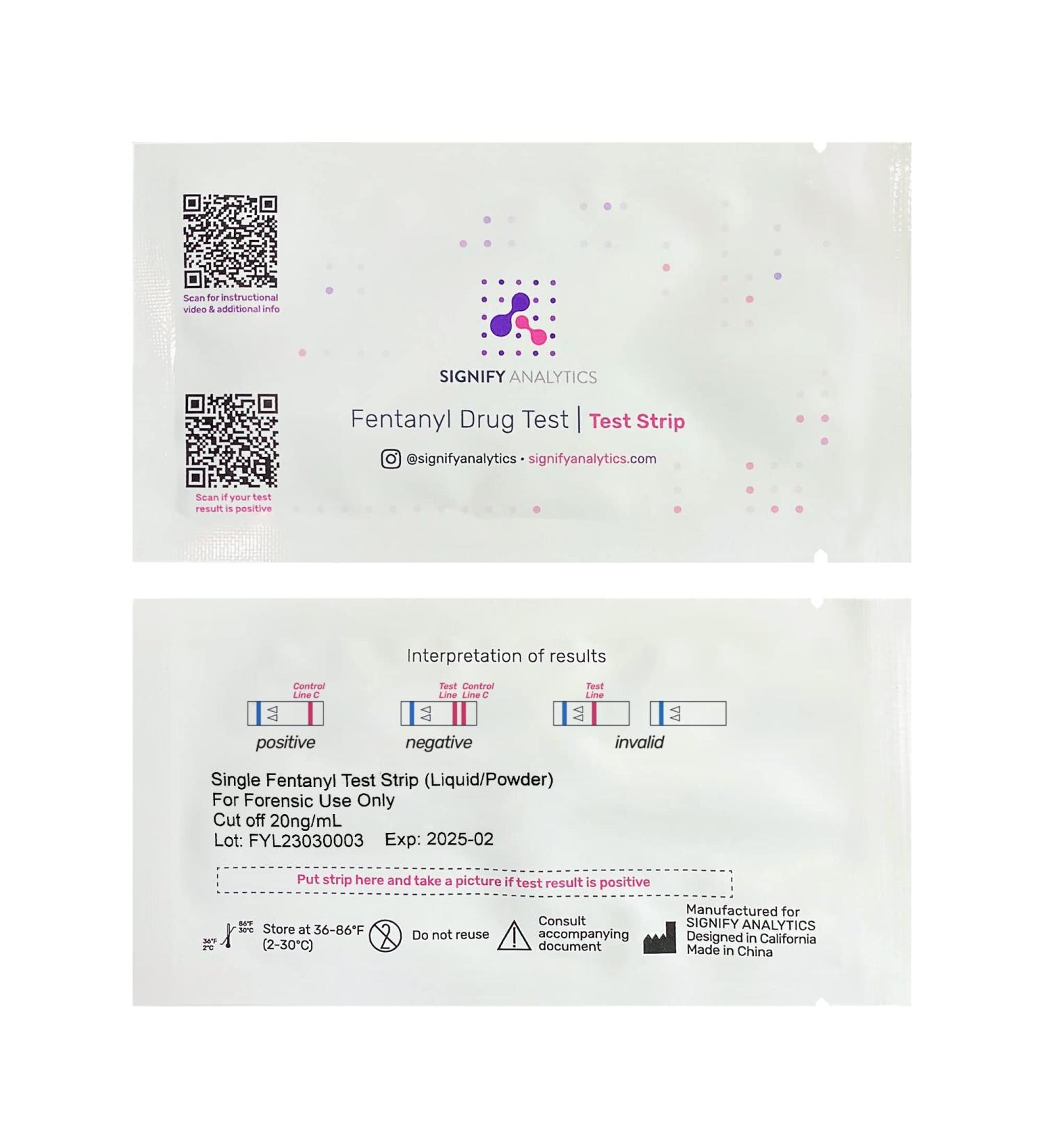 Signify Analytics Test Strips - 10 Pack for Liquid and Powder Substances - Fast & Easy Testing - Buy Online on GoSupps.com