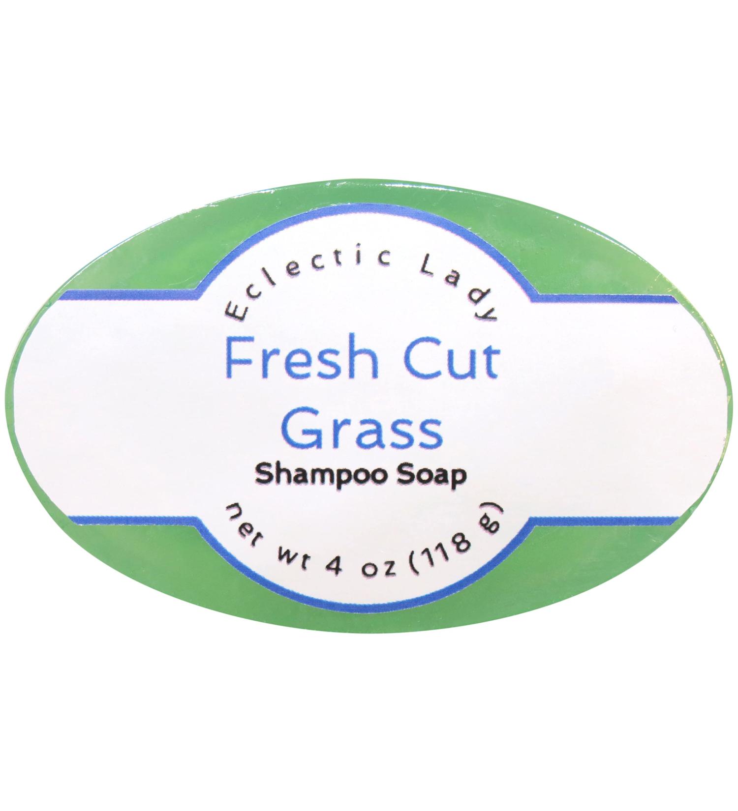 Fresh Cut Grass Shampoo Soap Bar - Eco-Friendly Argan Oil & Silk Protein - 4 oz by Eclectic Lady - Buy Online on GoSupps.com