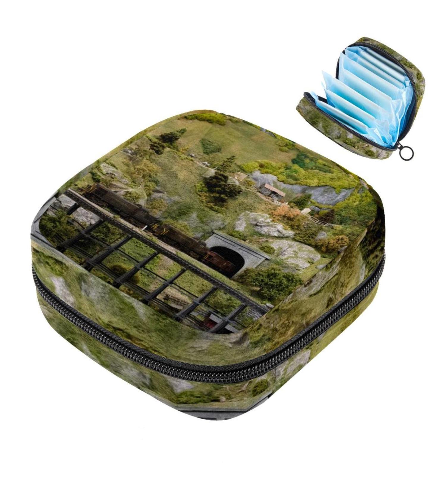 Menstrual Bag with Zipper - Stylish Ladies Napkin & Tampon Collection Bag for Women & Girls | International Shipping - Buy Online on GoSupps.com