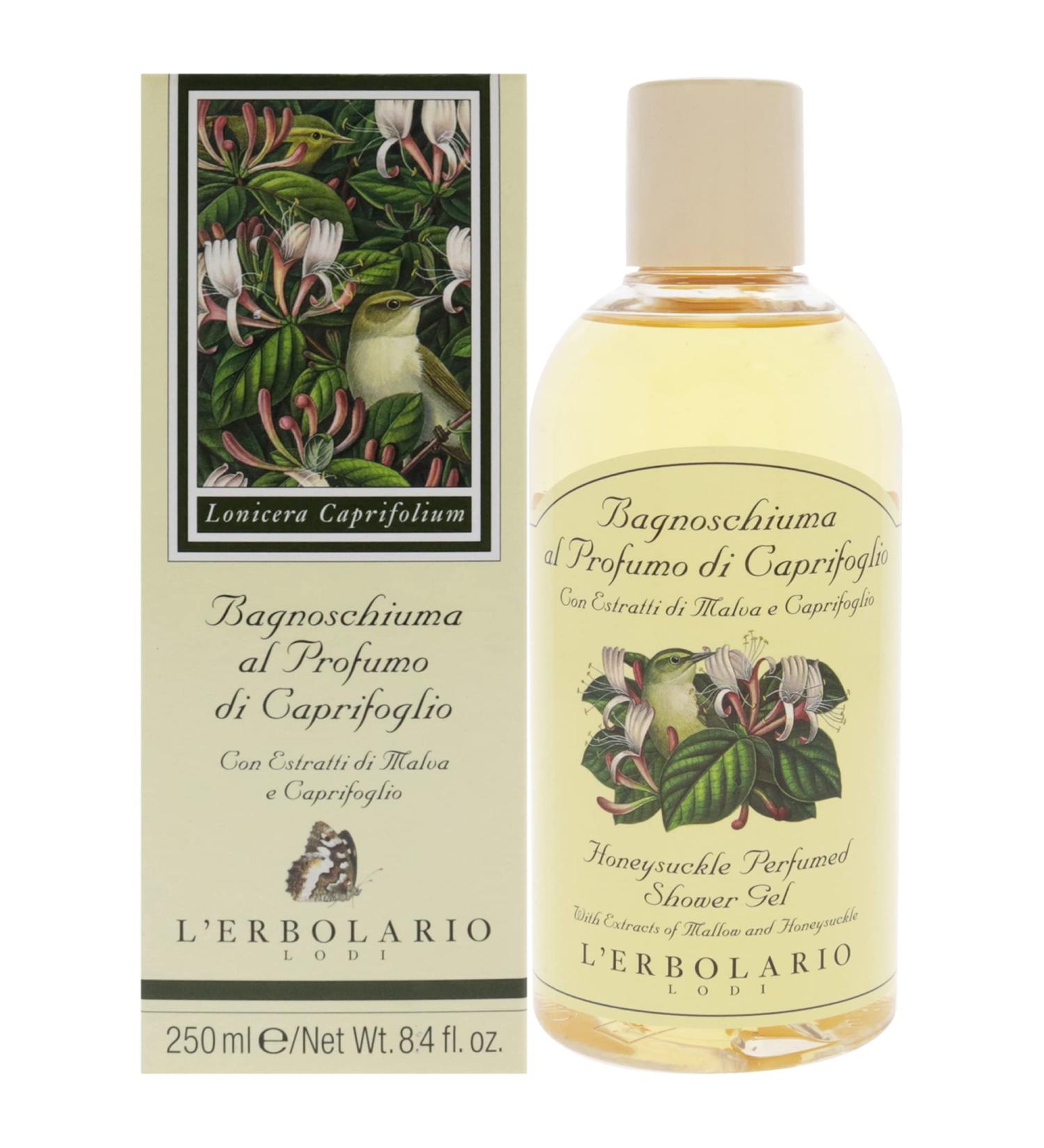 L'Erbolario Honeysuckle Perfumed Shower Gel - 8.4 oz Unisex Body Wash - Buy Online on GoSupps.com
