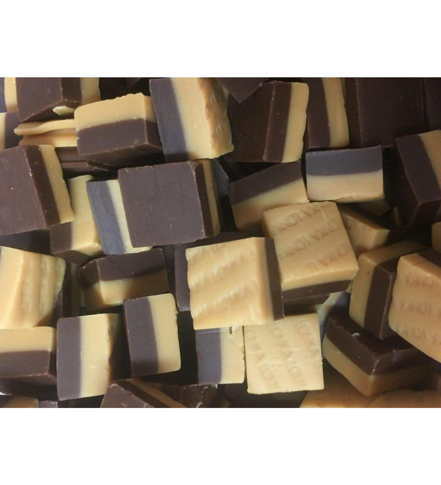 Chocolate & Vanilla Fudge 500g Share Bag by The Gourmet Sweet Company