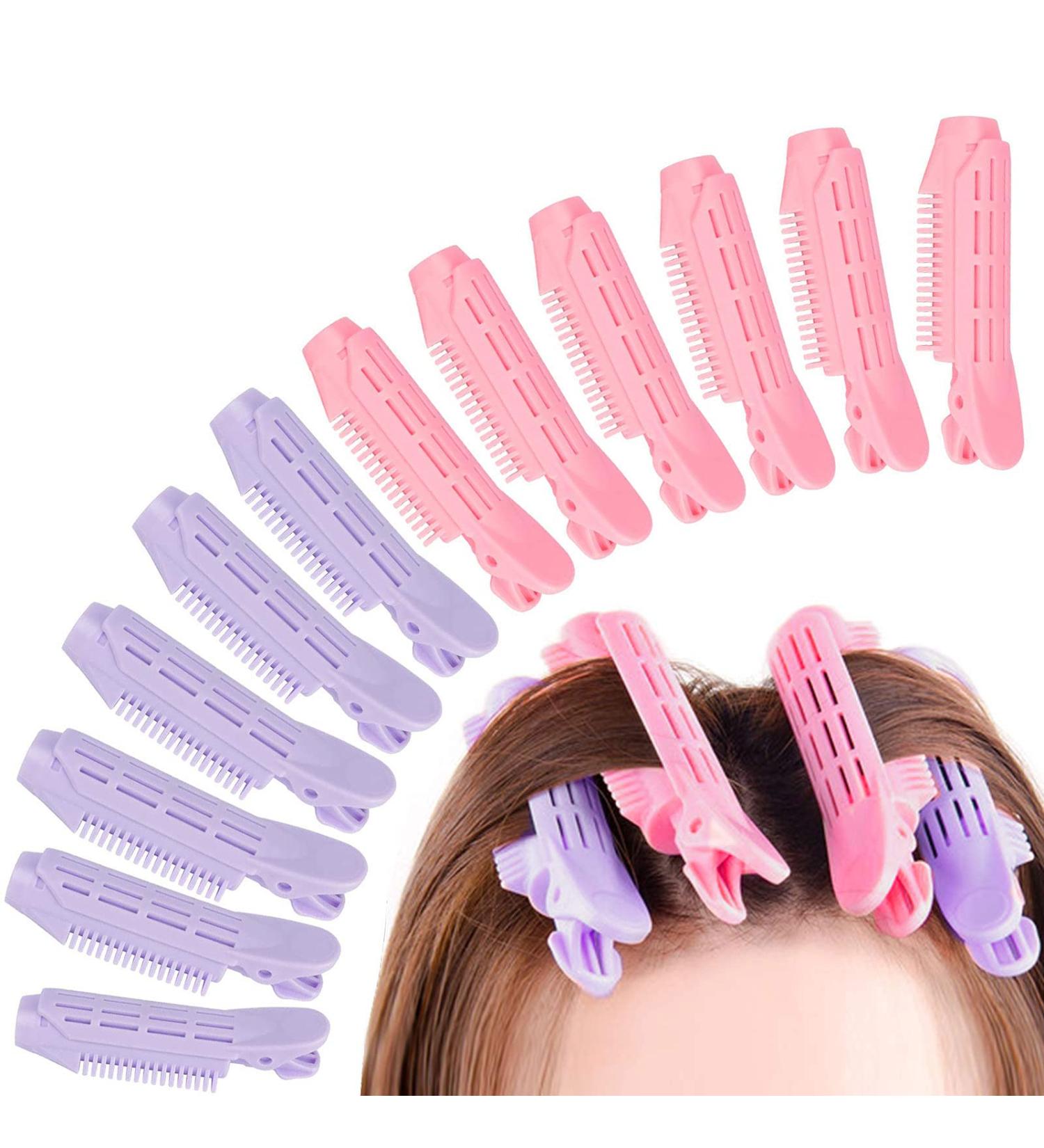 Natural Fluffy Hair Volumizing Clips - 12 PCS Instant Root Volume Clips for Curly Hair - Self Grip Hair Root Clips for Women and Girls - Buy Online on GoSupps.com