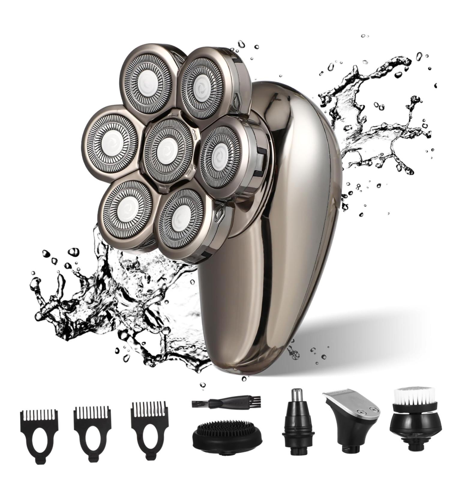 Premium Electric Face Shaver for Men - Stainless Steel Travel Razor & Clippers - Buy Online on GoSupps.com