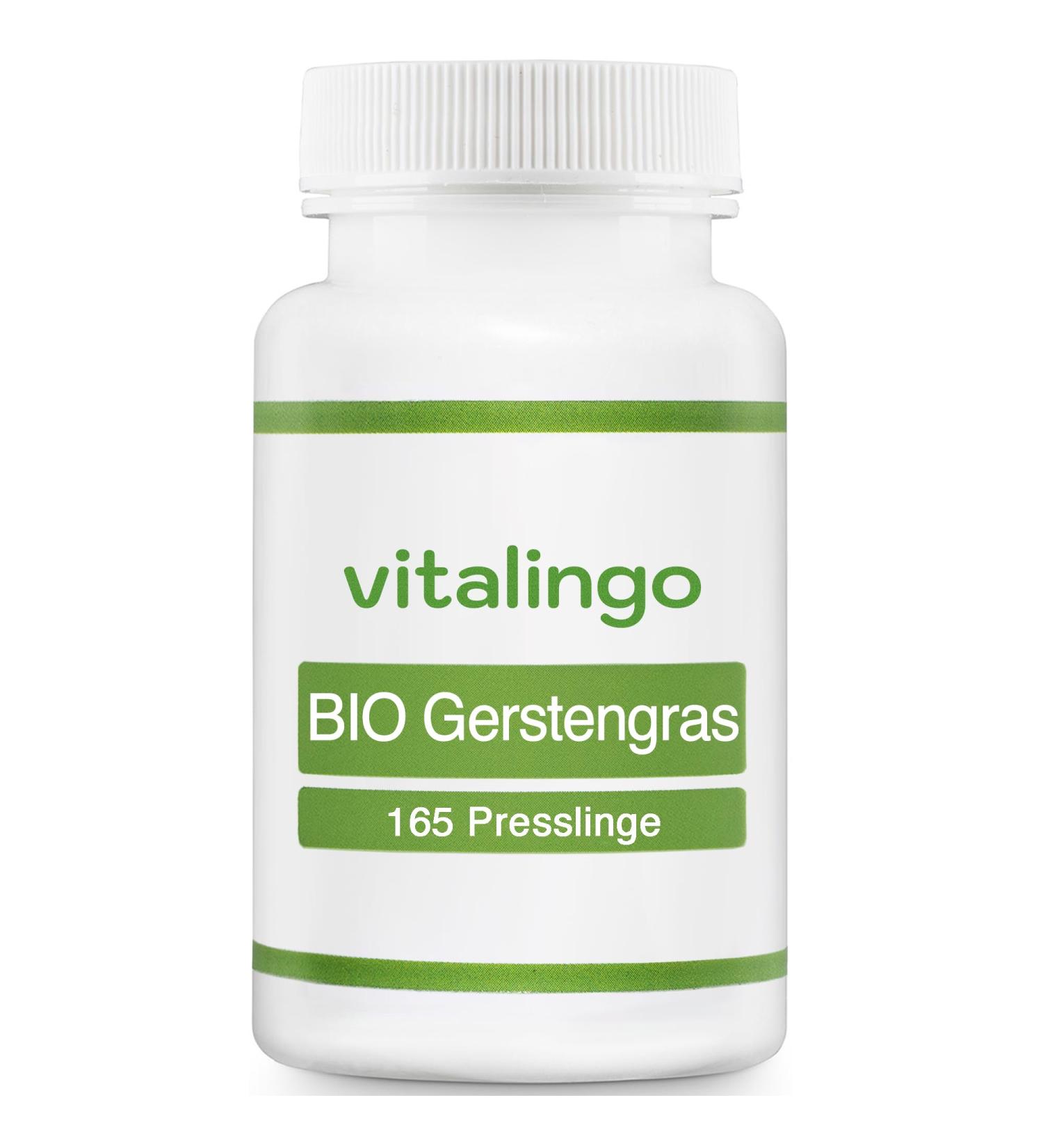 ORGANIC barley grass pellets - 165 tablets of 396mg each - Made in Germany (DE- KO-001)