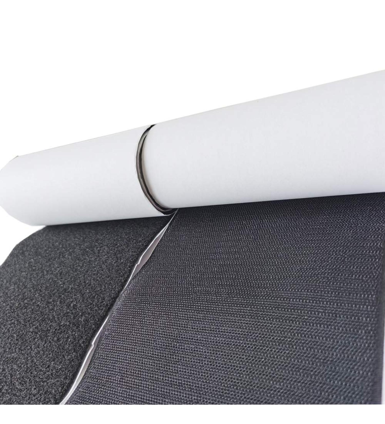 6 Width Self Adhesive Hook and Loop Fastening Tape Heavy Duty Strips - Black, 1 Yard - Buy Online on GoSupps.com