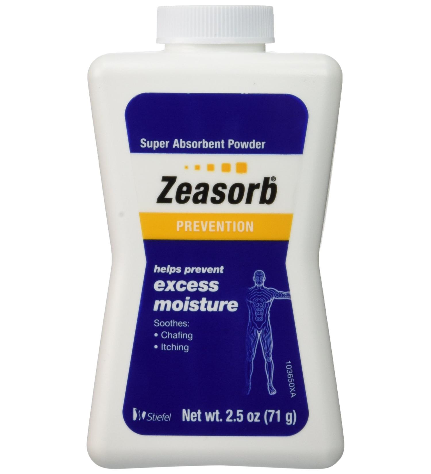 Zeasorb Super Absorbent Powder 2.5 oz (70.9 g) - Pack of 6 | Fast-Acting Moisture Control Solution - Buy Online on GoSupps.com